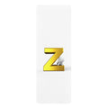 Gold Letter Z Monogram Rubber Yoga Mat | Initial Z Yoga Mat