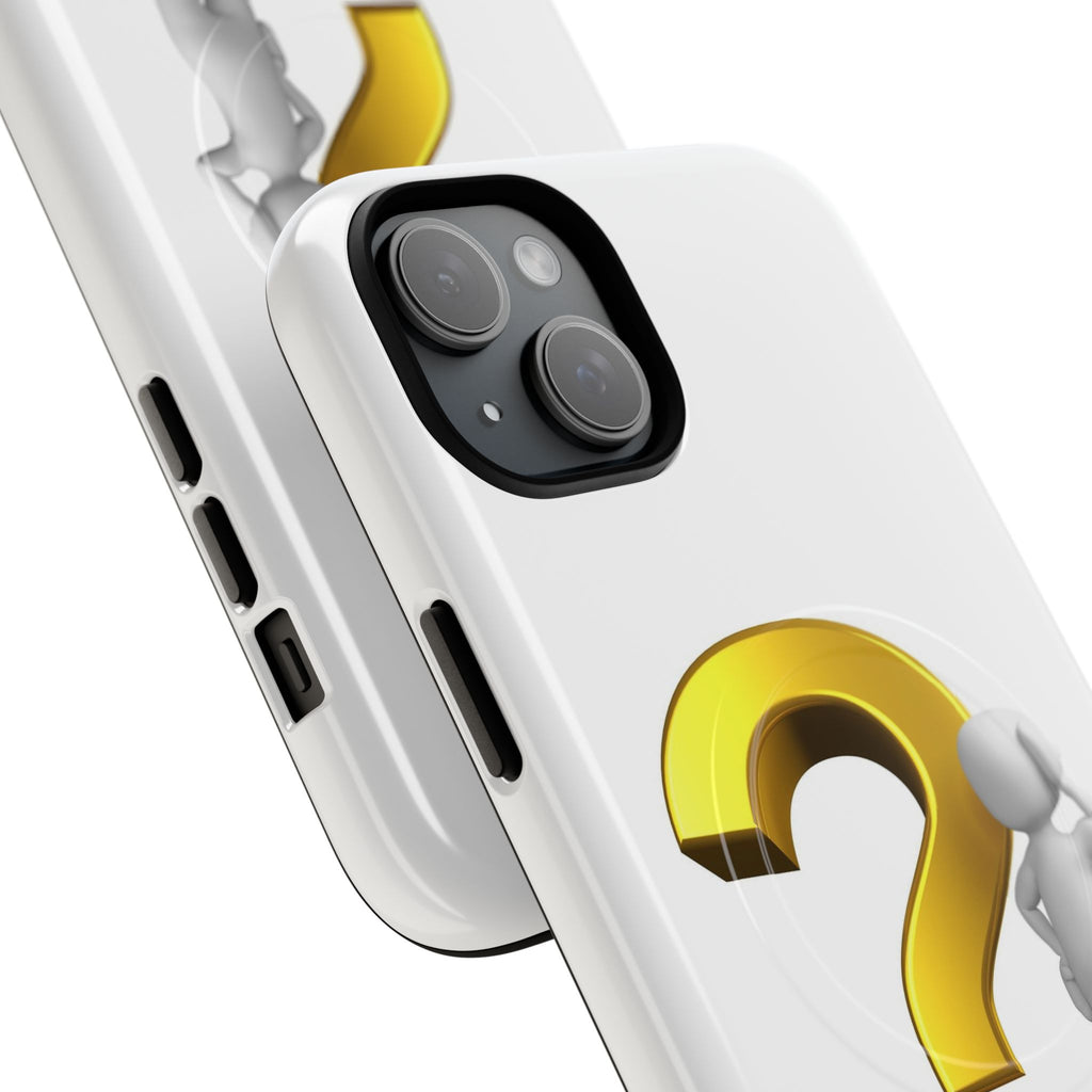 3D Question Mark Figure phone case | Tough Magnetic Case