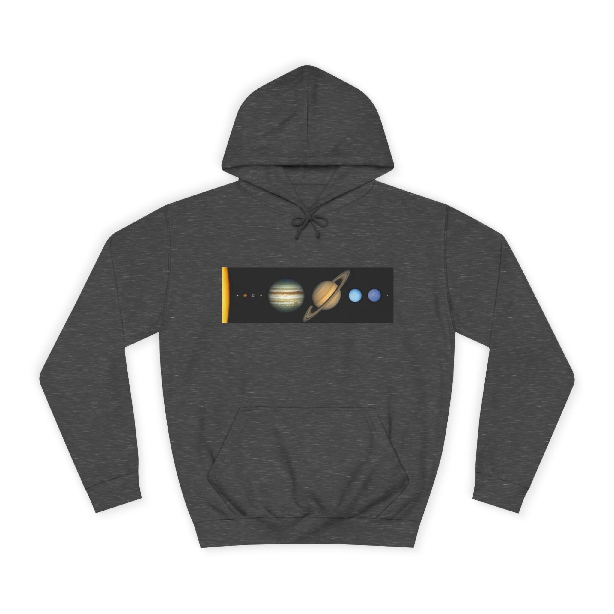 Solar System Planets Hoodie | Saturn Jupiter Earth Mars Nebula Design
