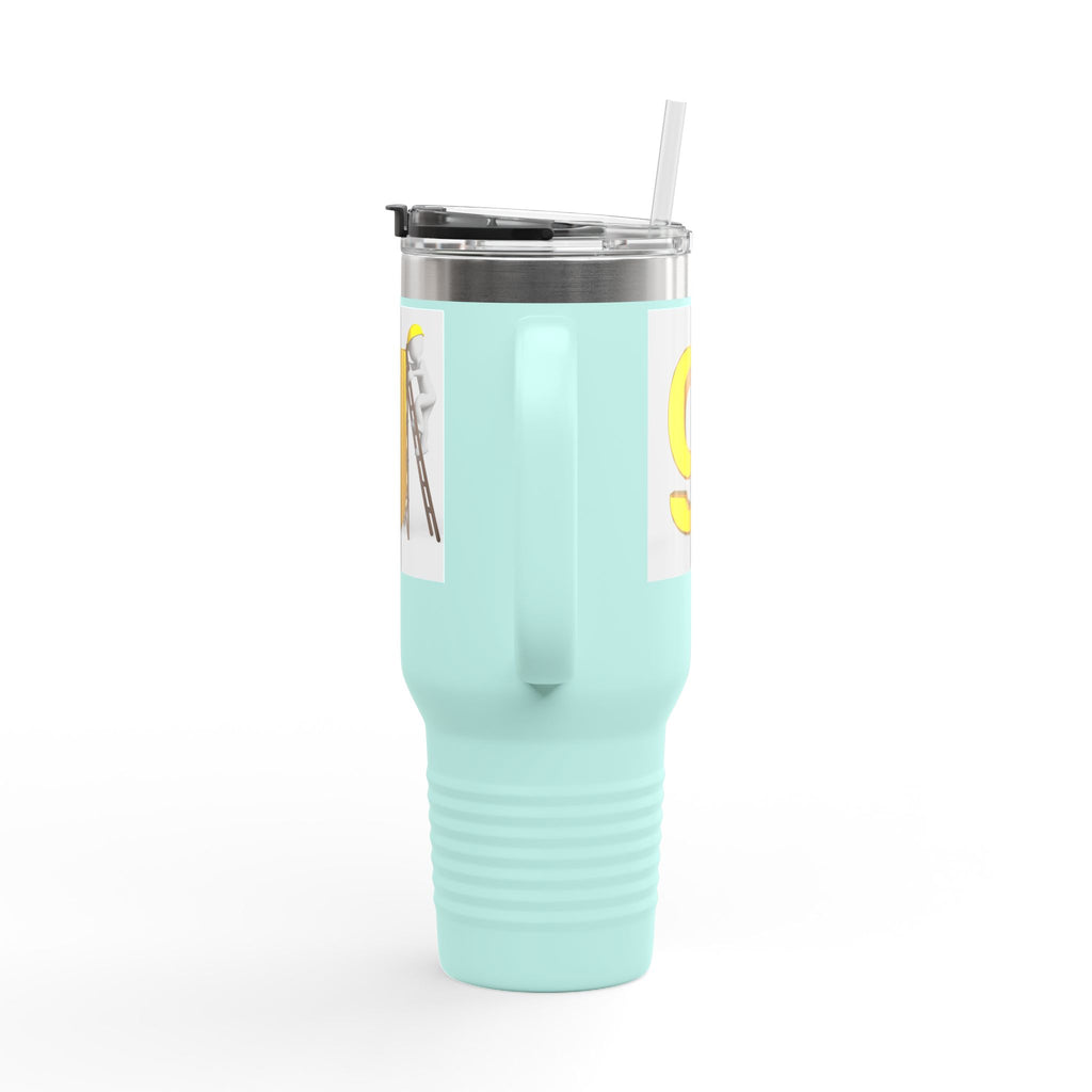 Yellow Letter G Monogram Travel Mug | 40oz Insulated Tumbler
