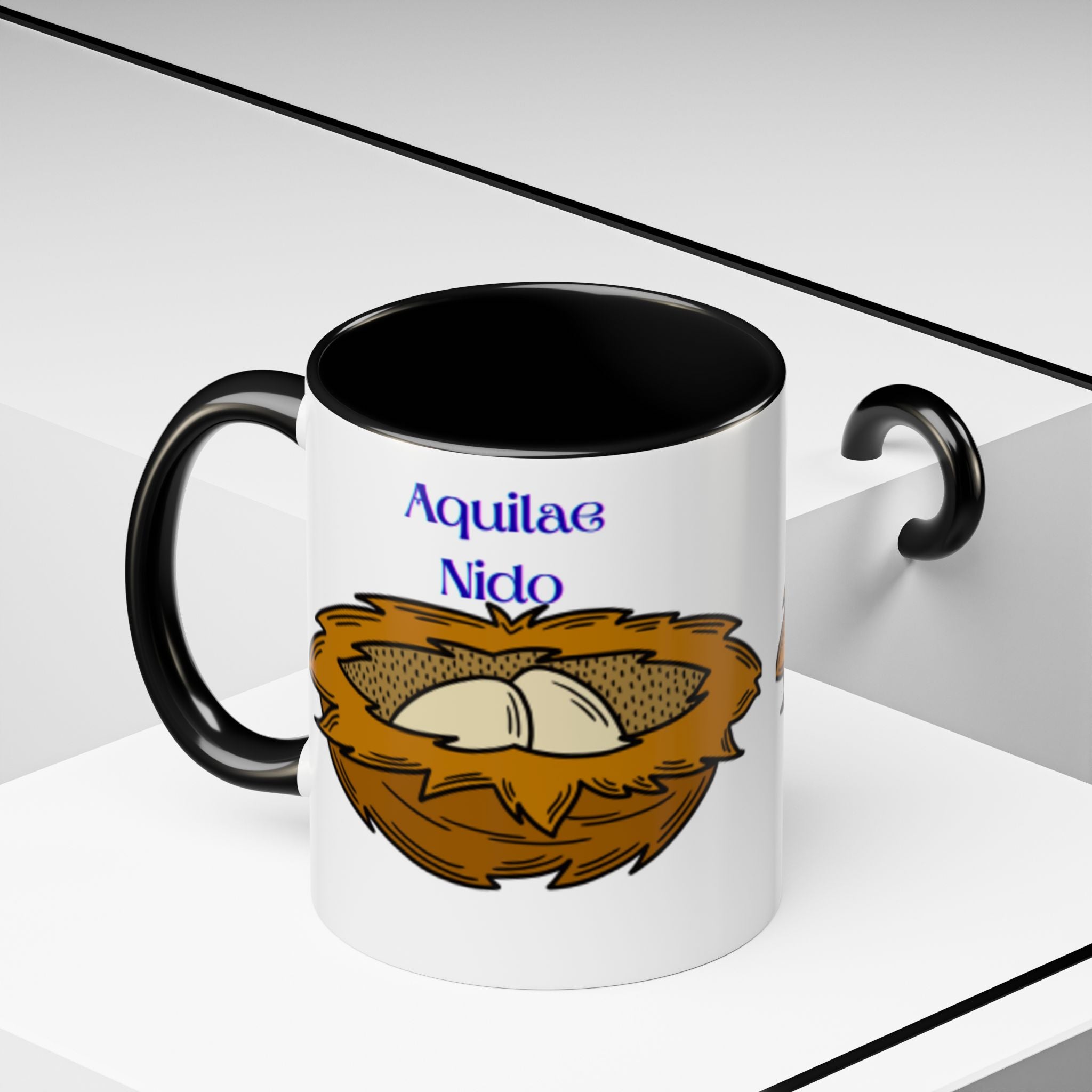 Mug illustré Nid d'Aquilae | Mug à Anse Colorée 11 oz 15 oz