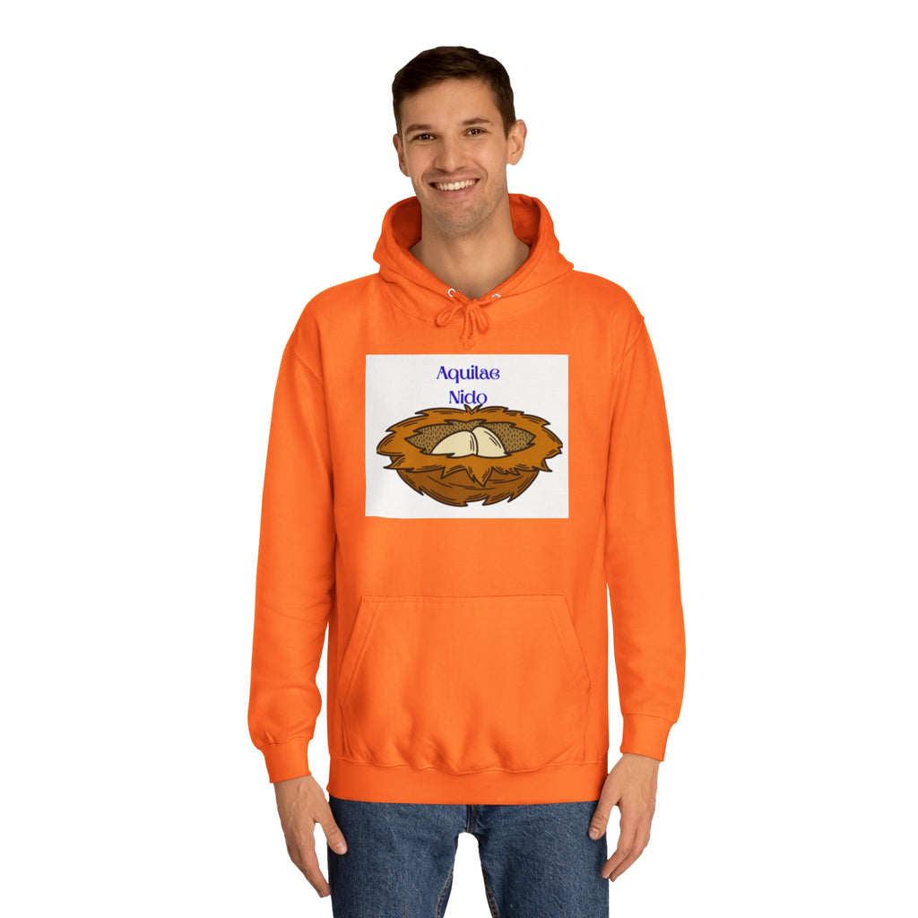 Aquilae Nido Nest Illustration Hoodie | College Crest Style