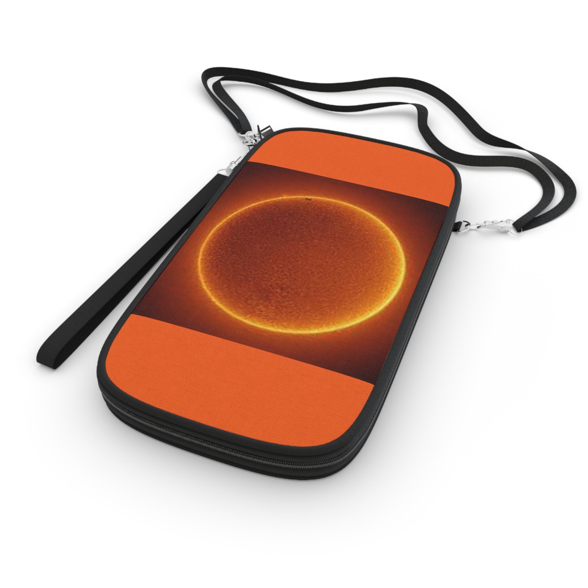 Solar Disk Passport Wallet | Orange Sun Astronomy Design