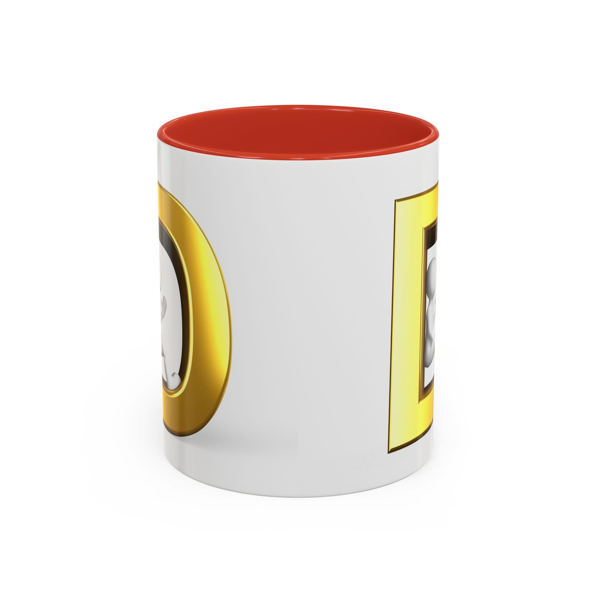 Mug Monogramme Lettre D Or | Tasse à Café Bicolore