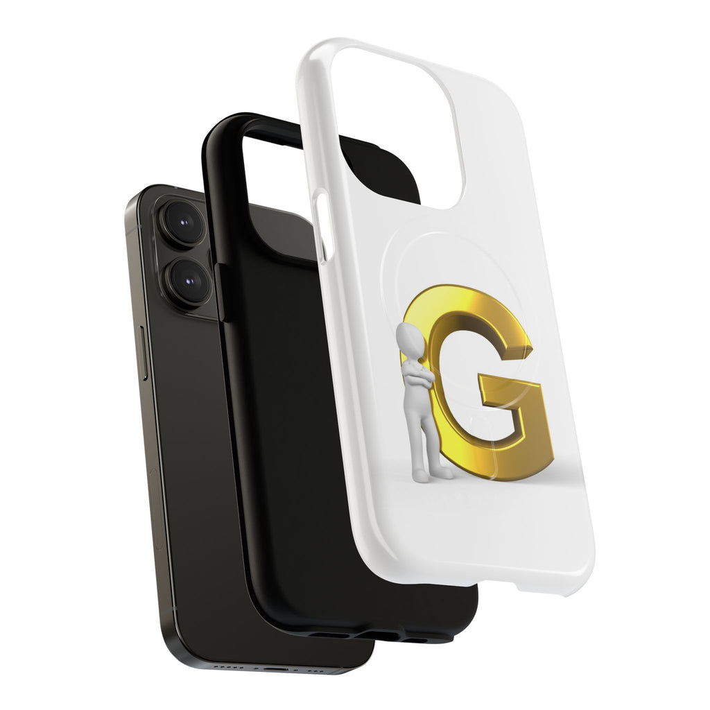 Gold Letter G Monogram Phone Case | Tough Magnetic Case