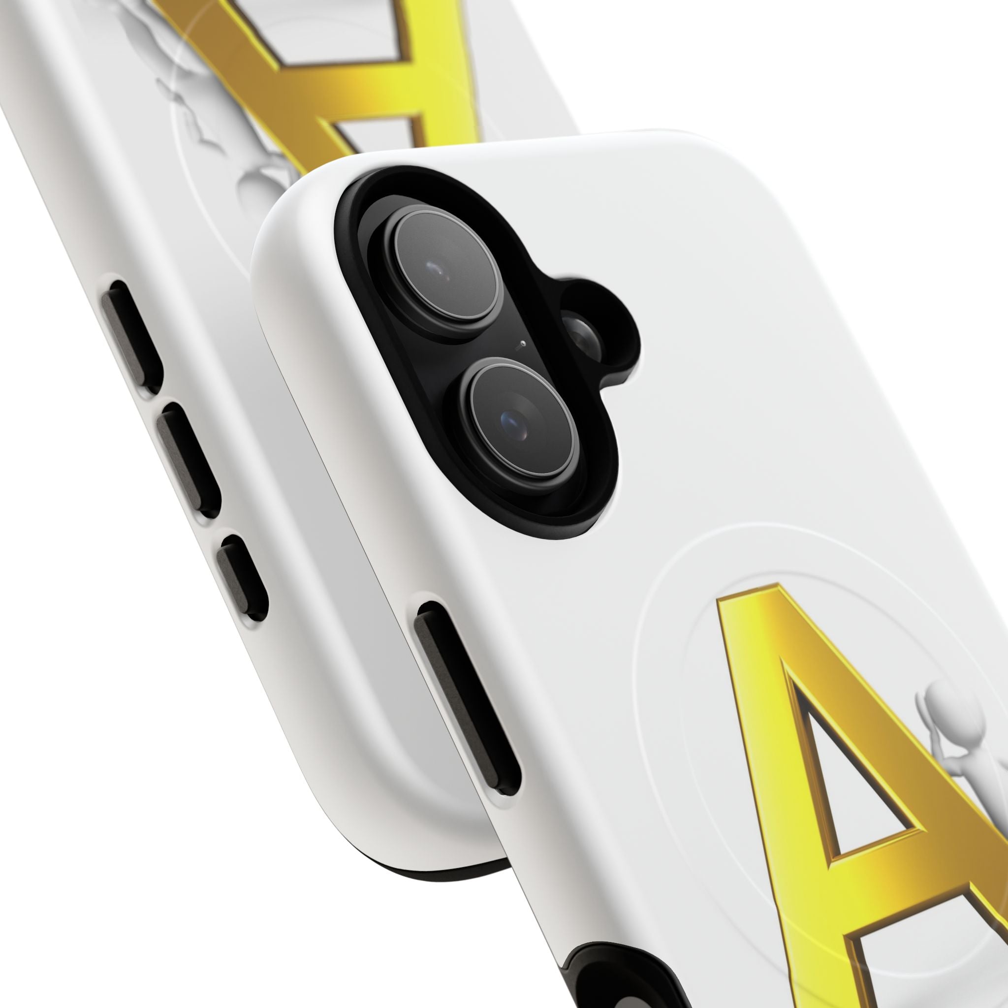 Gold Letter A Phone Case | Tough Magnetic Case, Initial Monogram