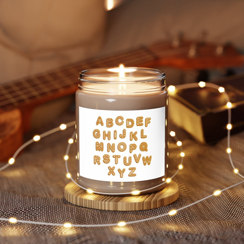 Alphabet Cookie Letters Candle | Soy Candle
