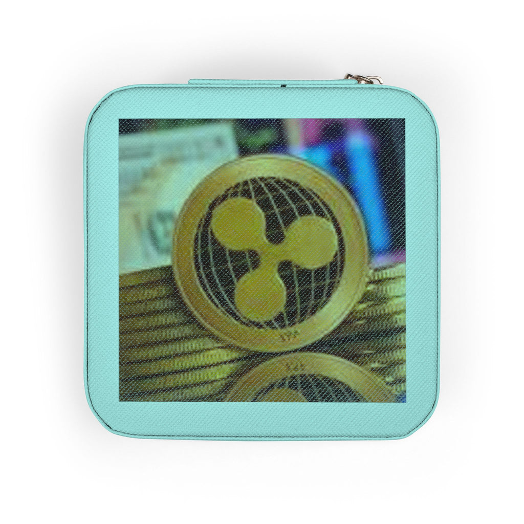 Ripple Coin Jewelry Travel Case | Compact Velvet Ring Earring Organizer