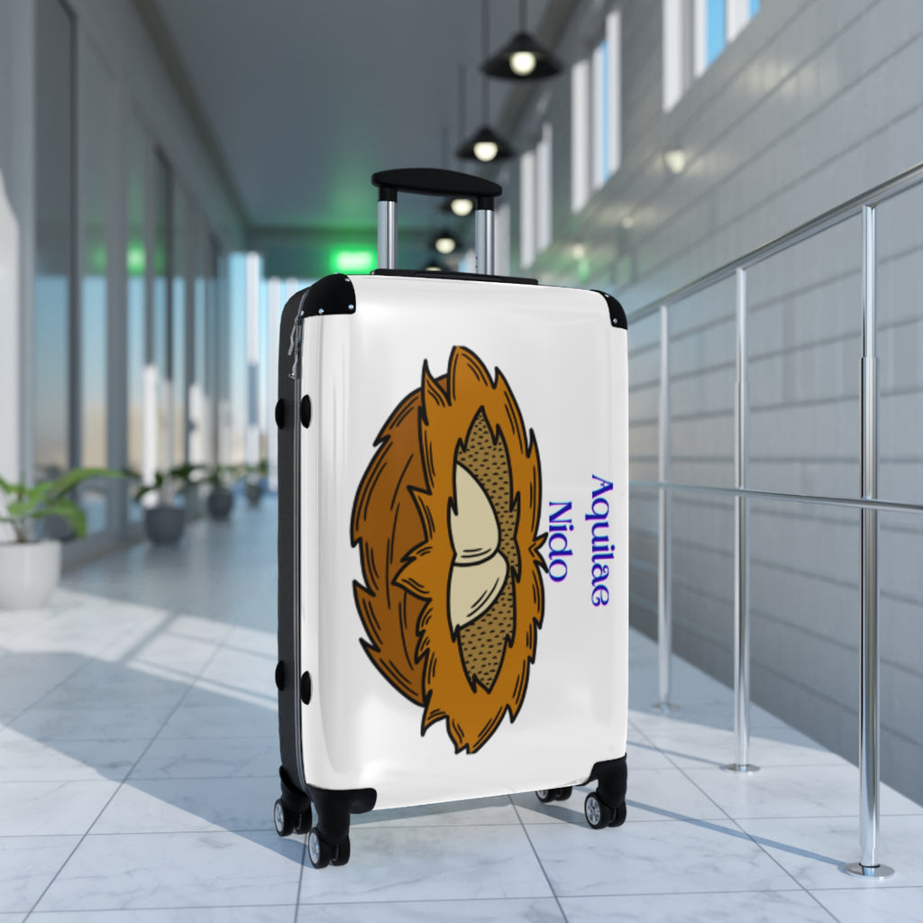 Bird Nest with Eggs Suitcase | Personalized Name Luggage