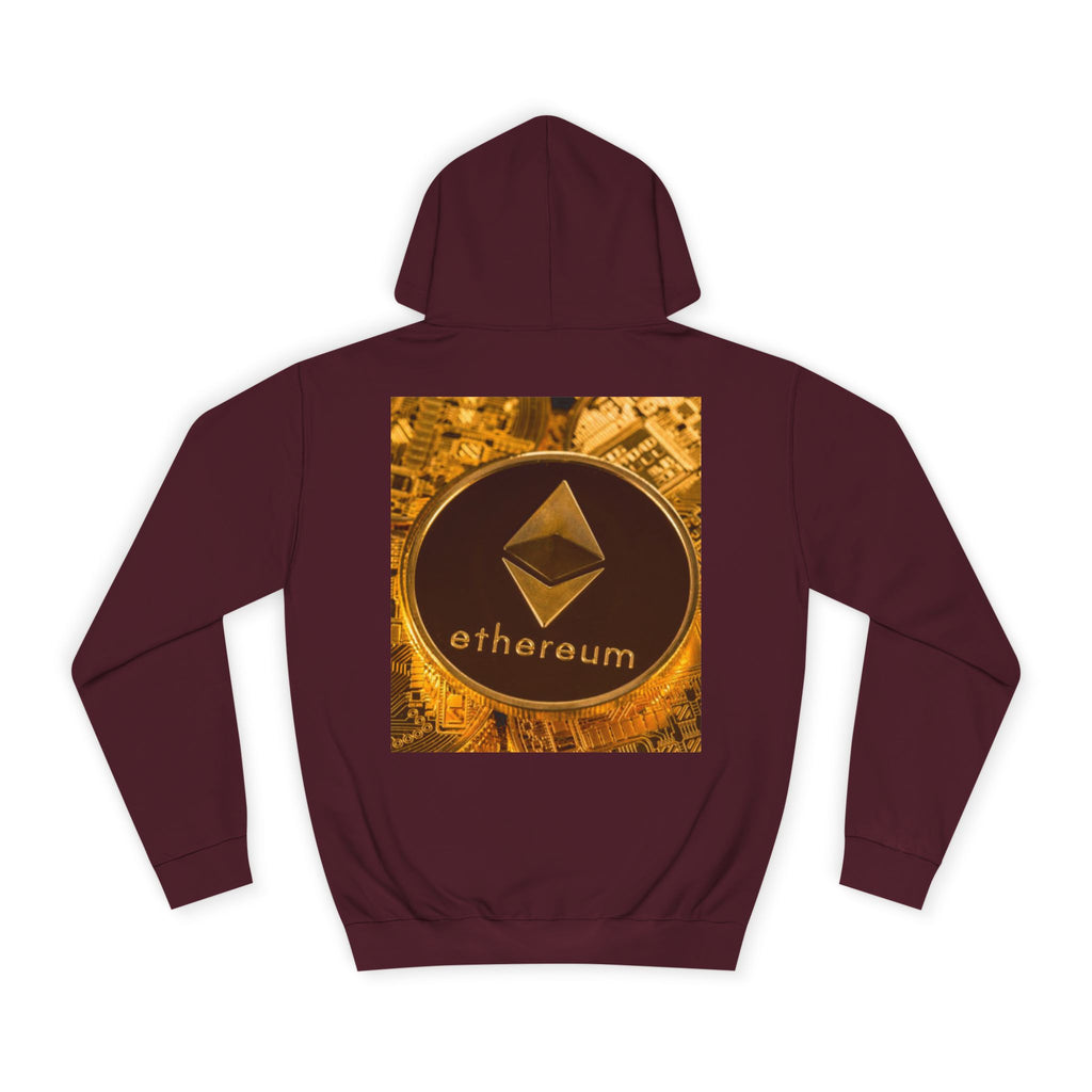 Ethereum Coin Hoodie | Crypto Logo Sweatshirt, Blockchain Design