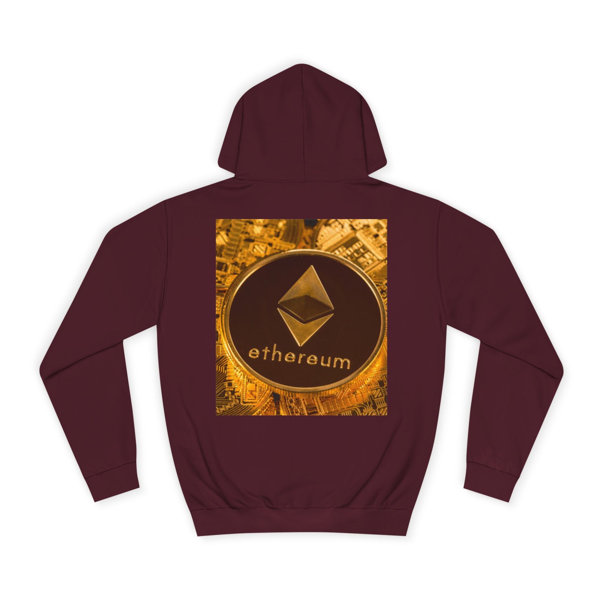 Ethereum Coin Hoodie | Crypto Logo Sweatshirt, Blockchain Design