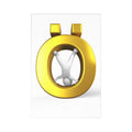 Gold Letter Ö with 3D Figure Postcards | 7 Pack