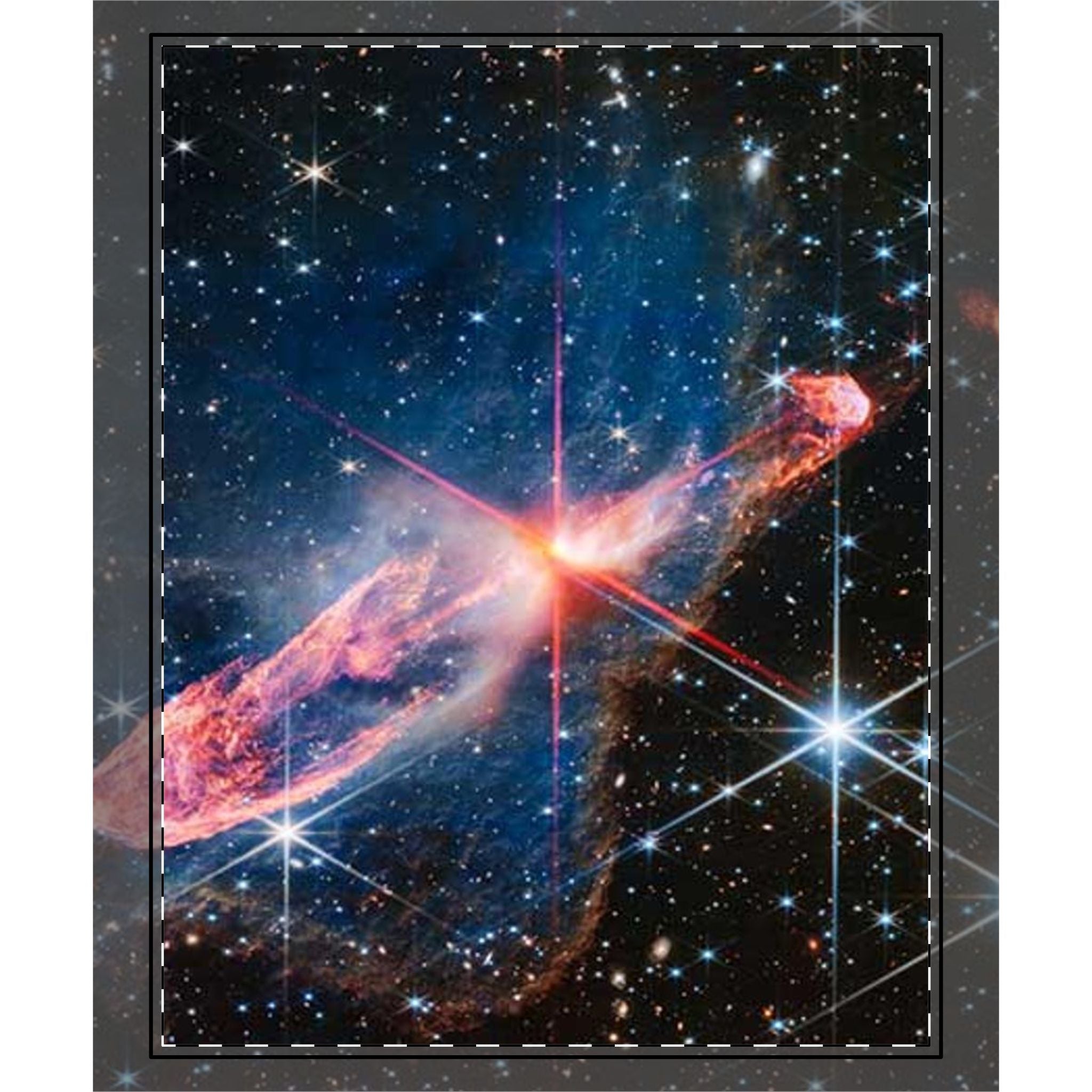 Nebula Space Scene Woven-Style Coverlet