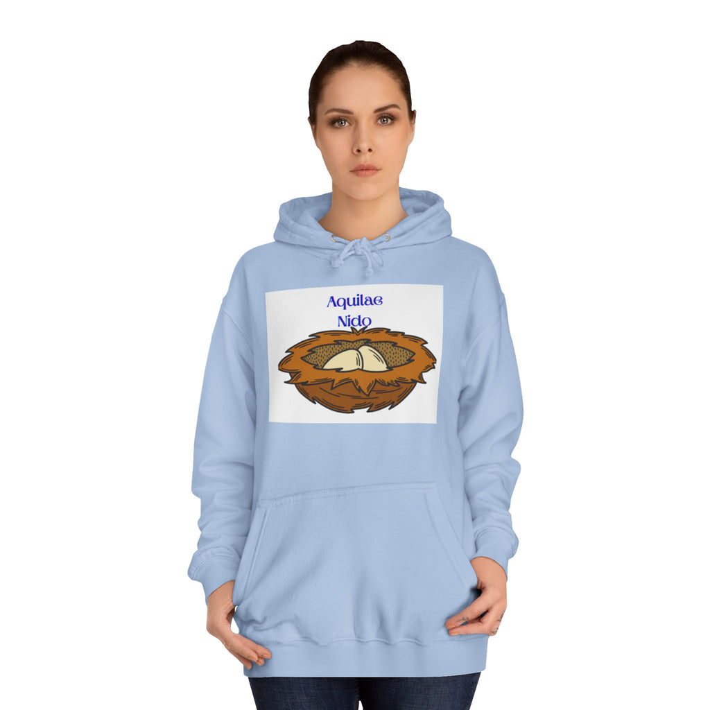 Aquilae Nido Nest Illustration Hoodie | College Crest Style