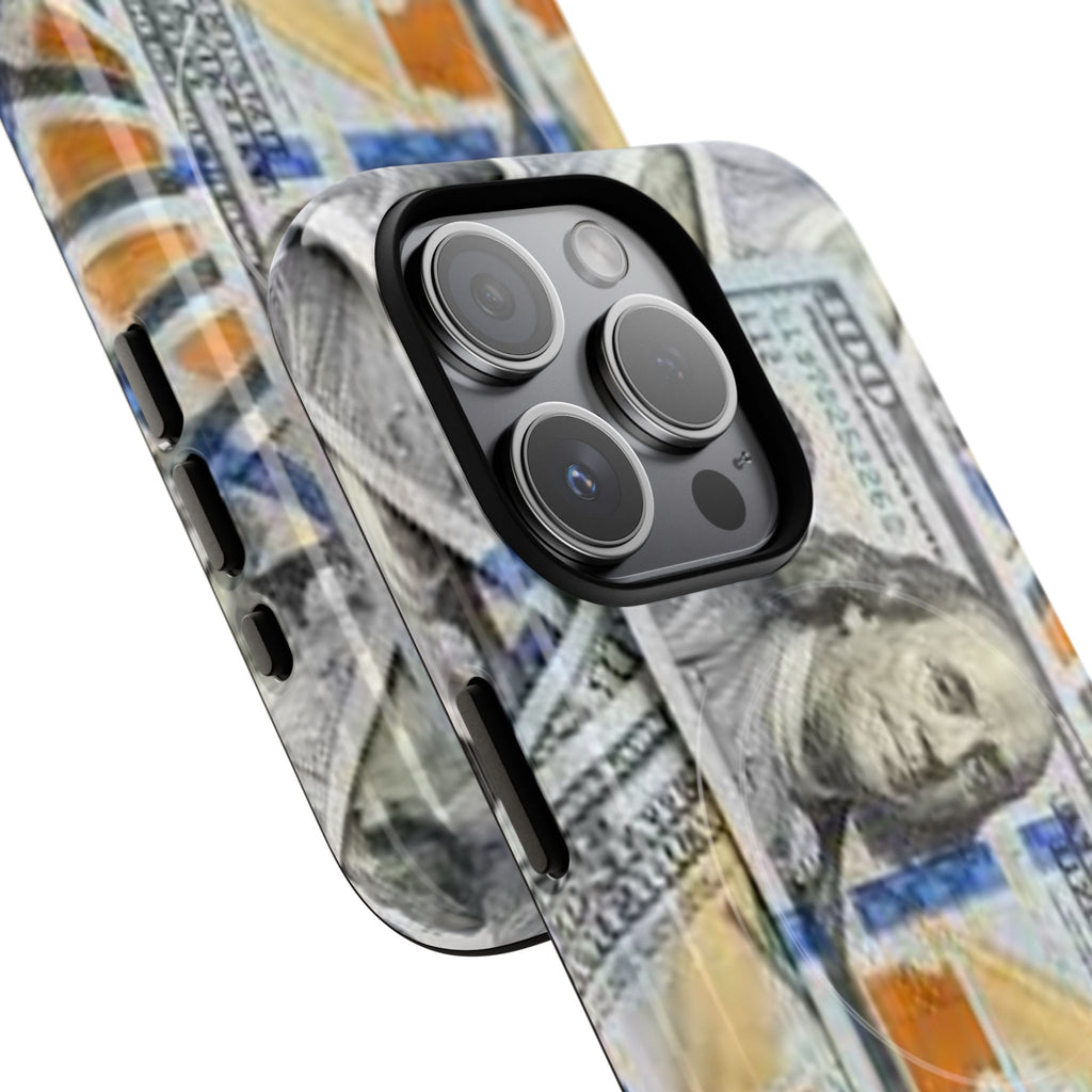 Hundred Dollar Bills Phone Case | Tough Magnetic Case, Money Pattern