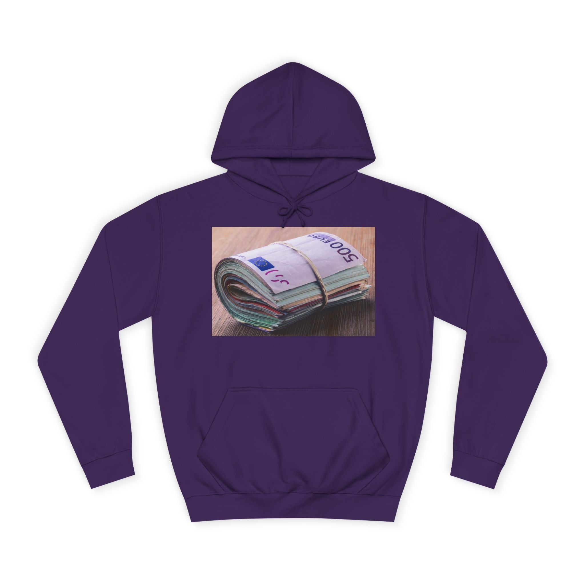 Rolled Currency Stack Hoodie | Money Print, Cash Bundle