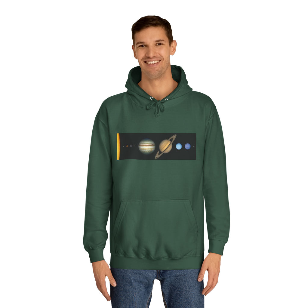 Solar System Planets Hoodie | Saturn Jupiter Earth Mars Nebula Design