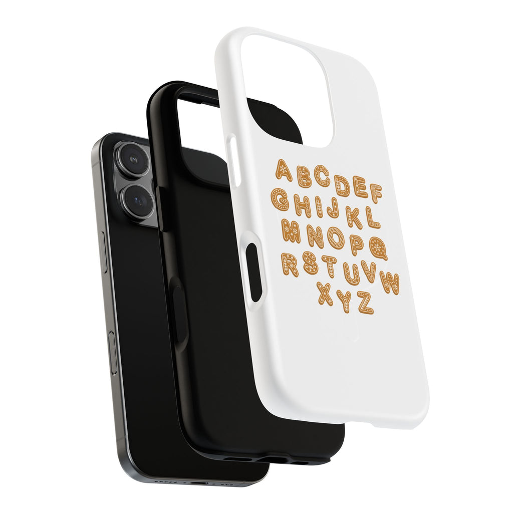 Cookie Alphabet Phone Case | Tough Magnetic Case, Cute Lettering
