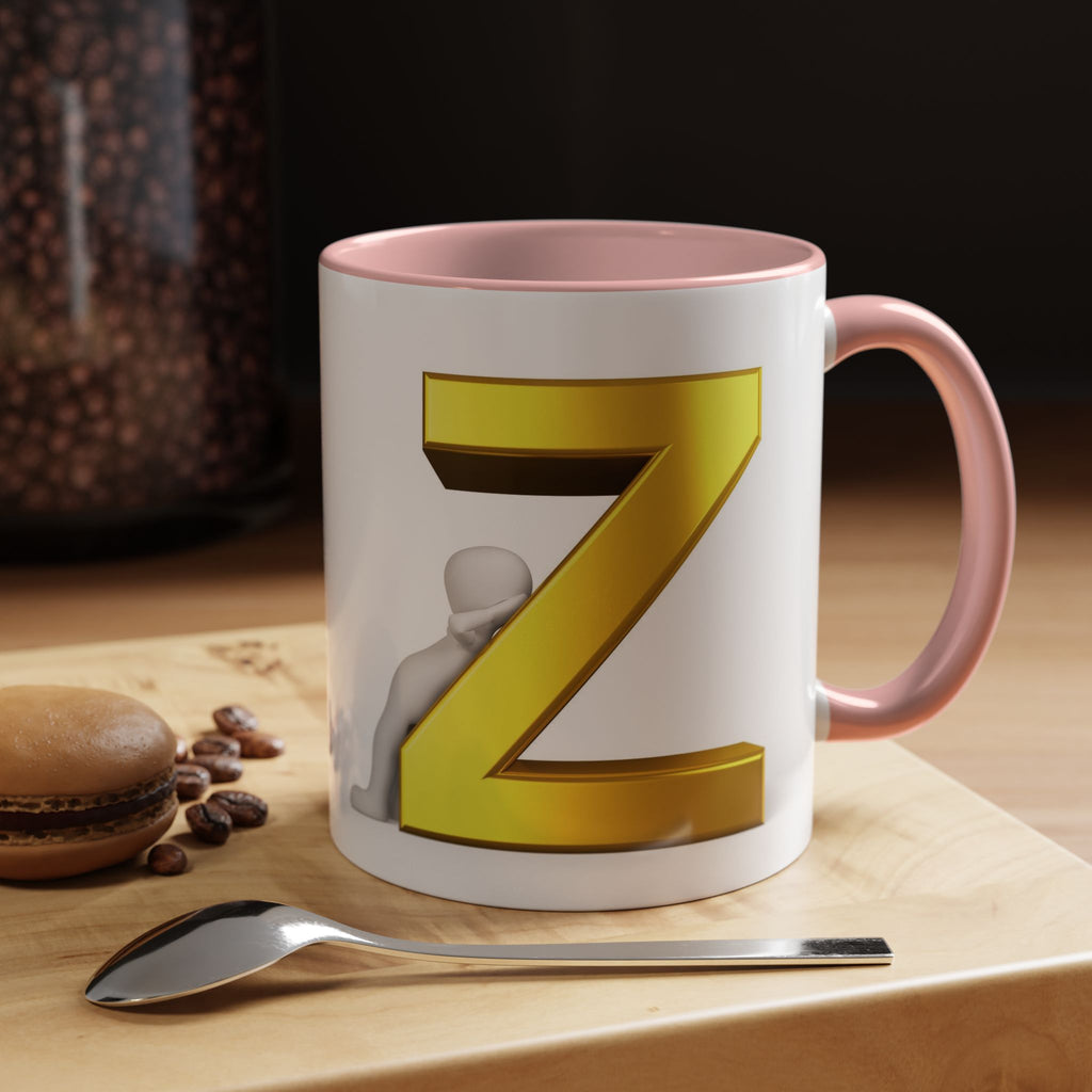 Gold Buchstabe Z Tasse | Akzent Kaffeetasse 11oz 15oz