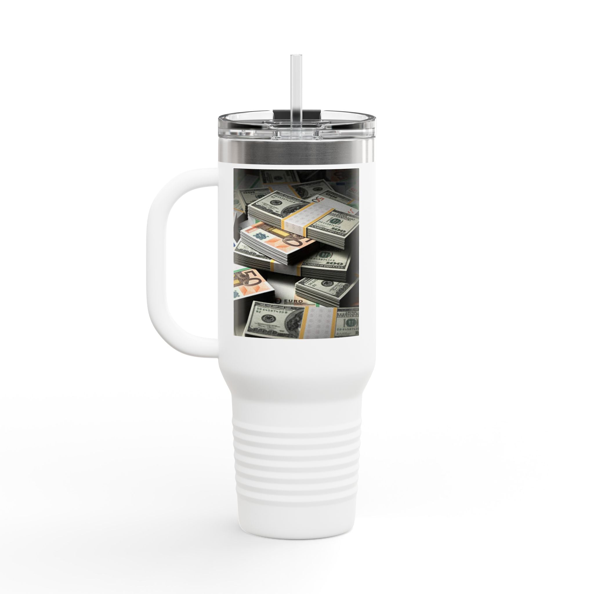 Stacked Cash Money design Insulated Travel Mug | 40oz