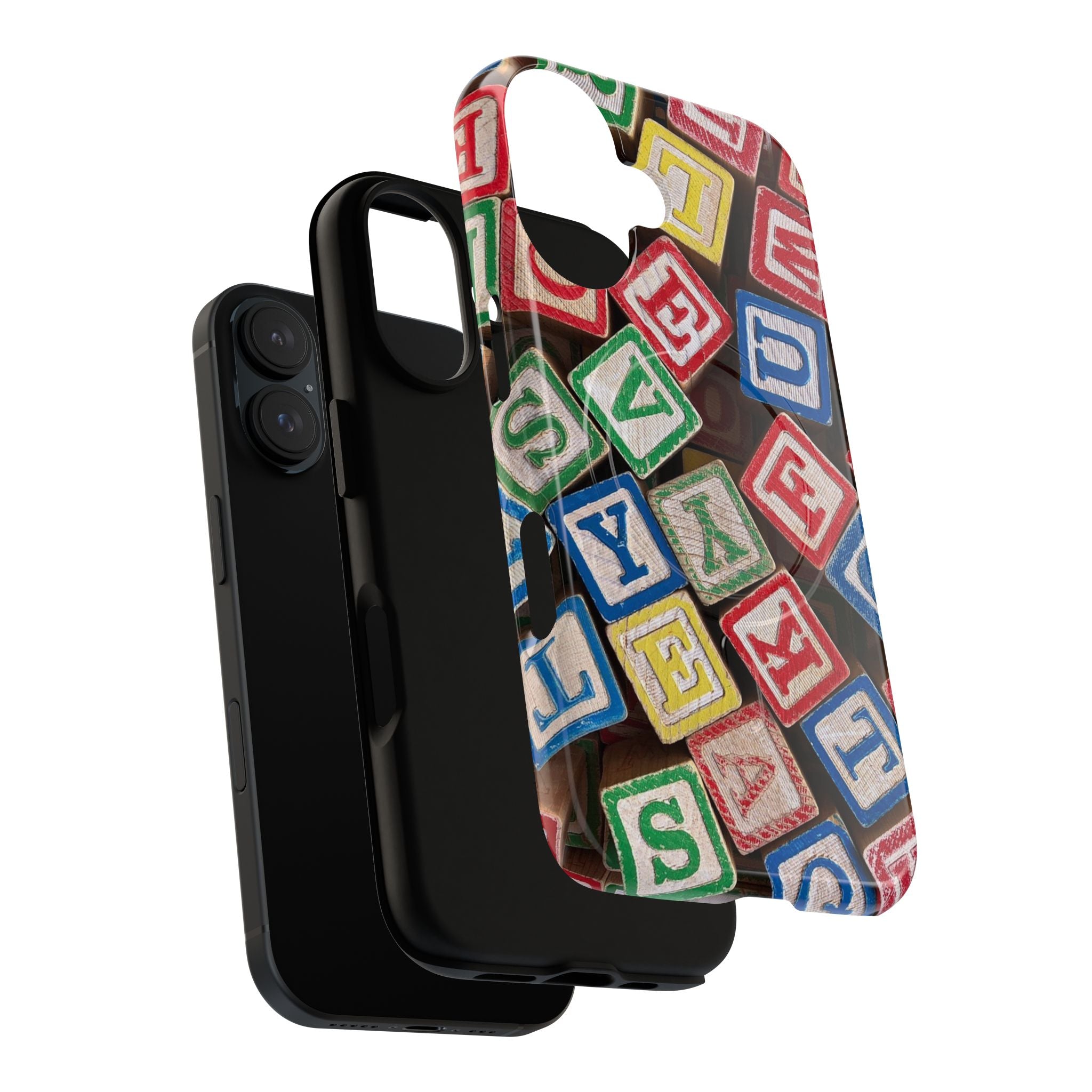 Vintage Alphabet Blocks Phone Case | Tough Magnetic Case