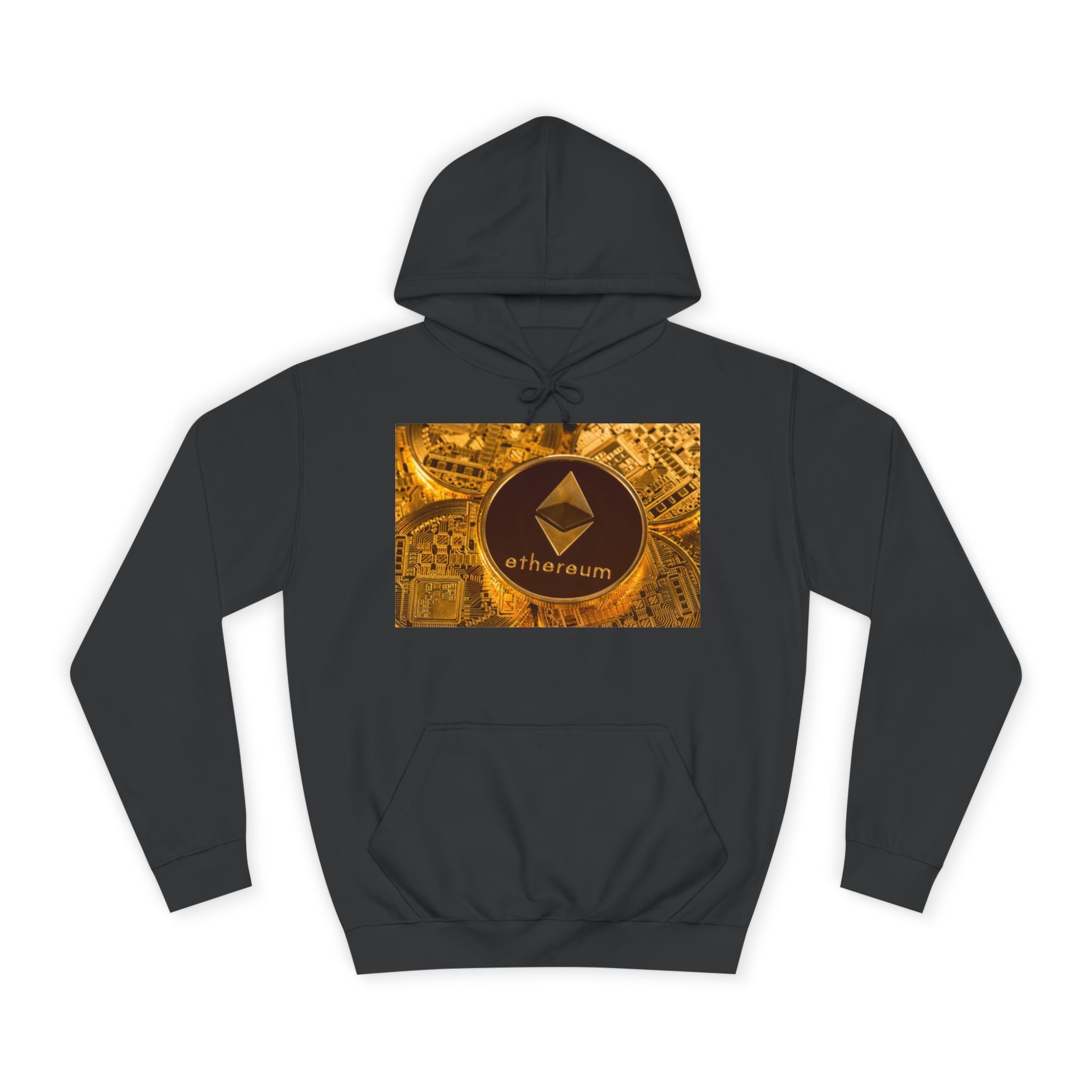 Sweat à capuche Ethereum Coin | Sweat-shirt logo Crypto, design Blockchain
