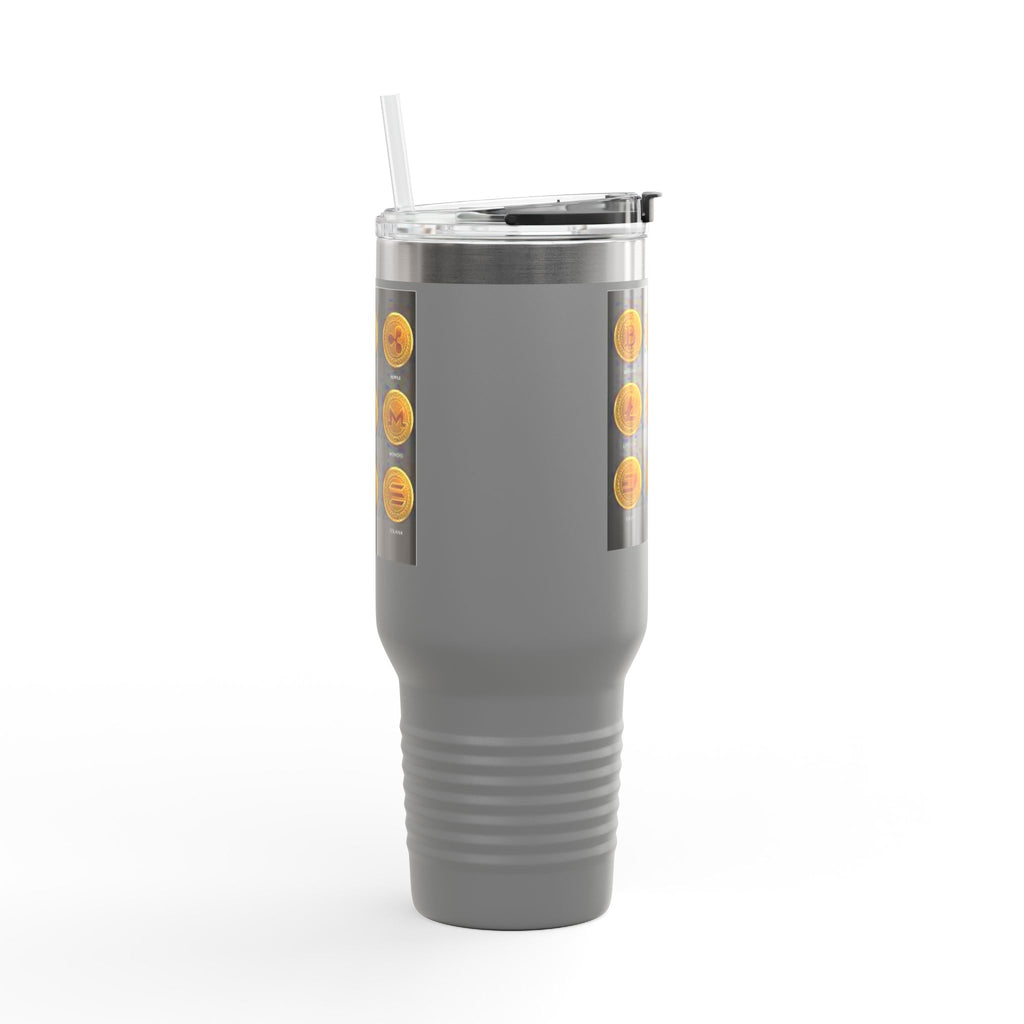Crypto Currencies Icons 40oz Travel Mug | Insulated Tumbler