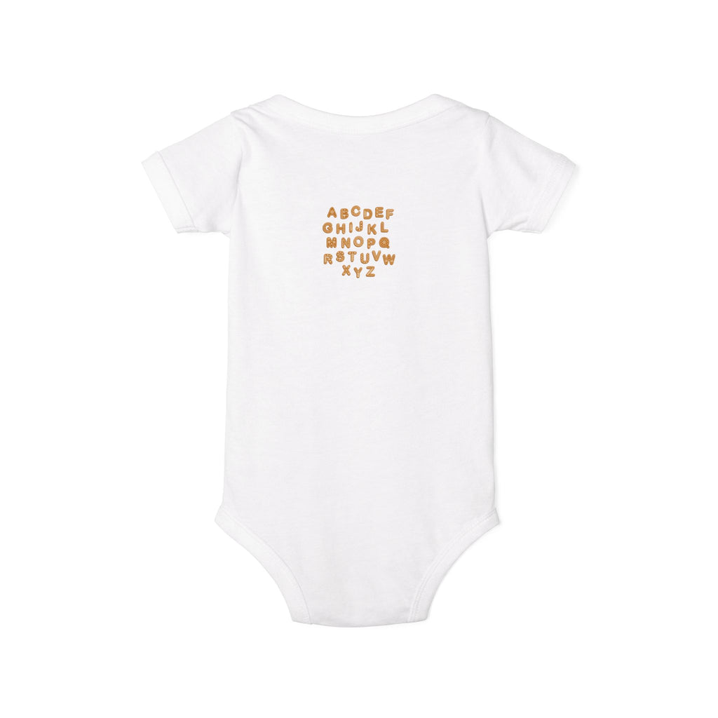 Handwritten Alphabet Infant Onesie | Baby Bodysuit