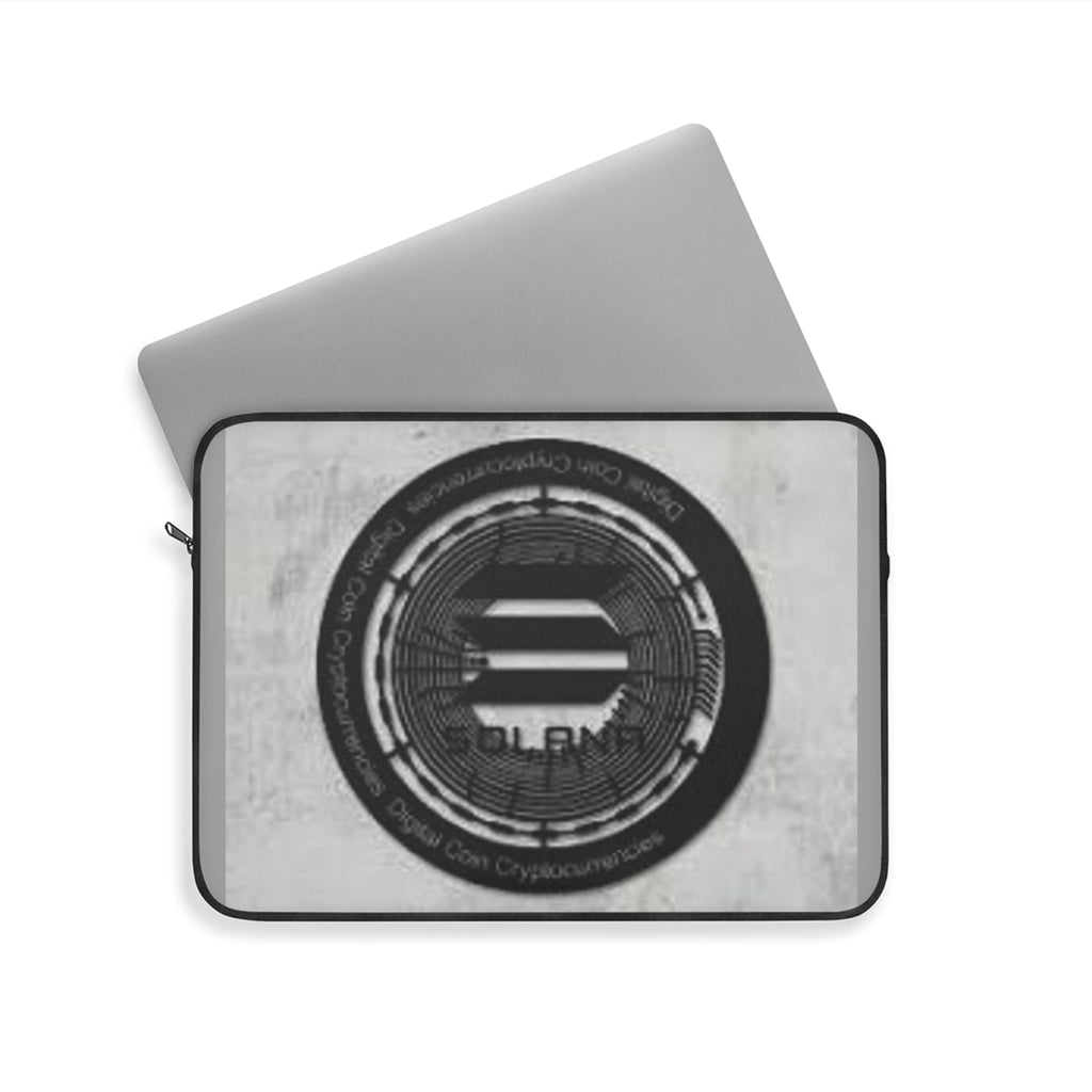 Solana Crypto Coin Laptop Sleeve | Blockchain Circuit Logo