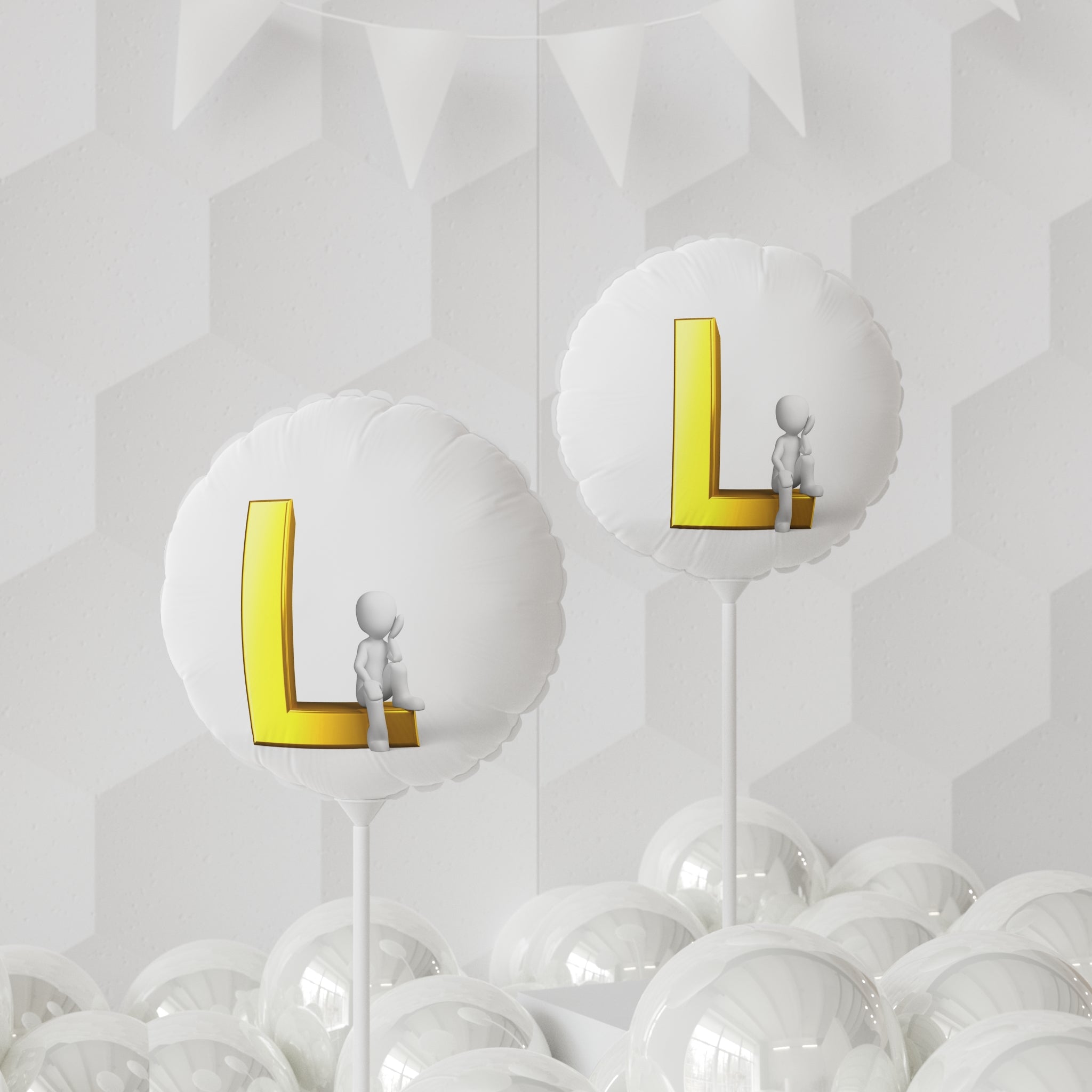 Letter L Character Balloon | 11" Round Mylar Balloon