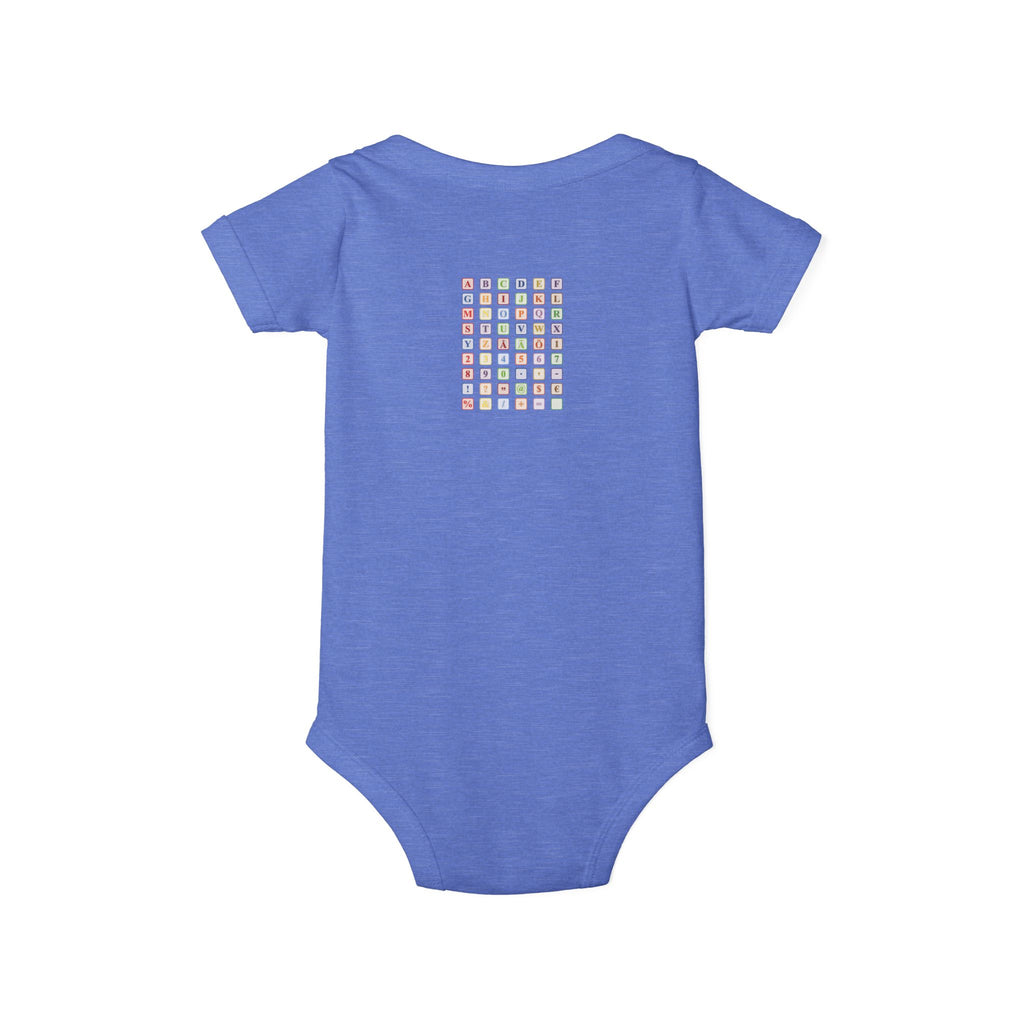 Colorful Alphabet Grid Infant One Piece | Baby Bodysuit