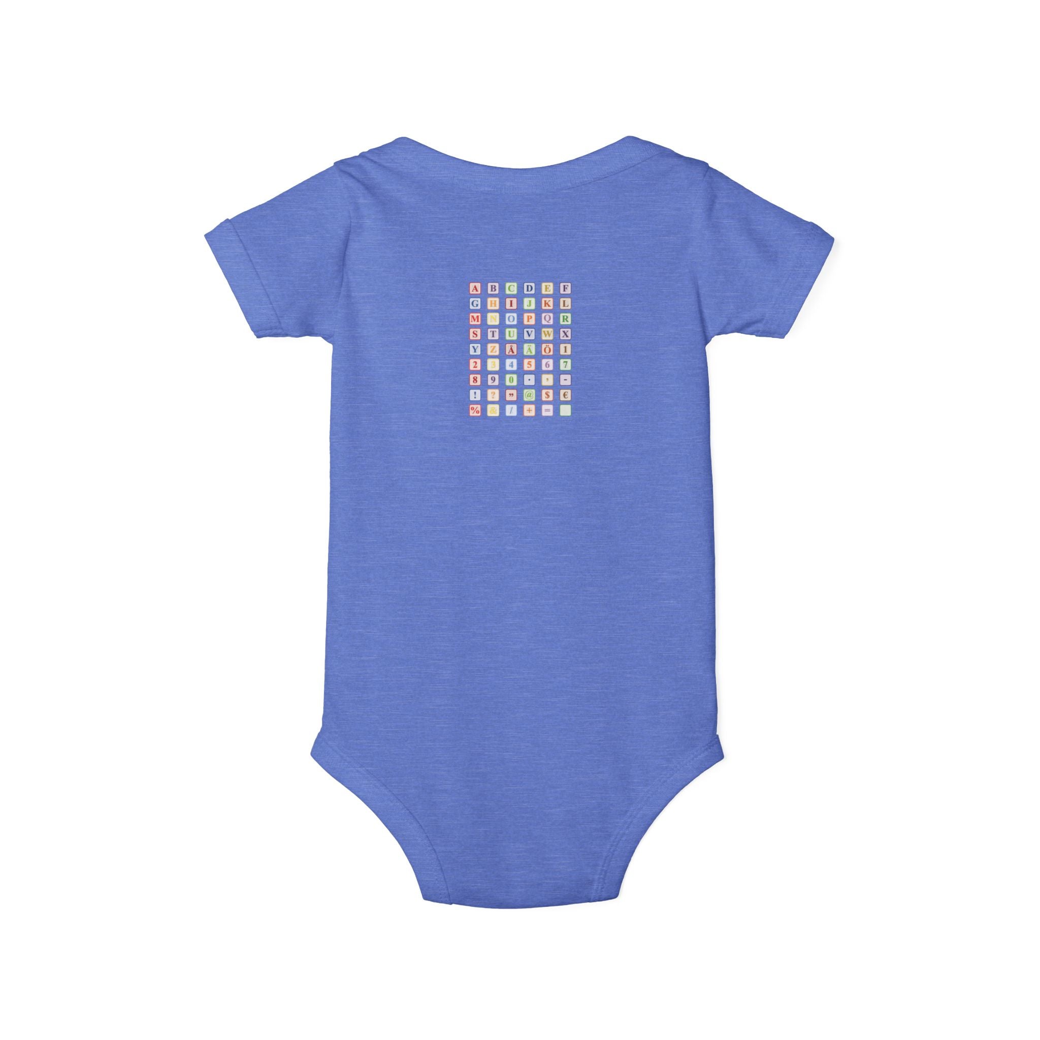 Colorful Alphabet Grid Infant One Piece | Baby Bodysuit