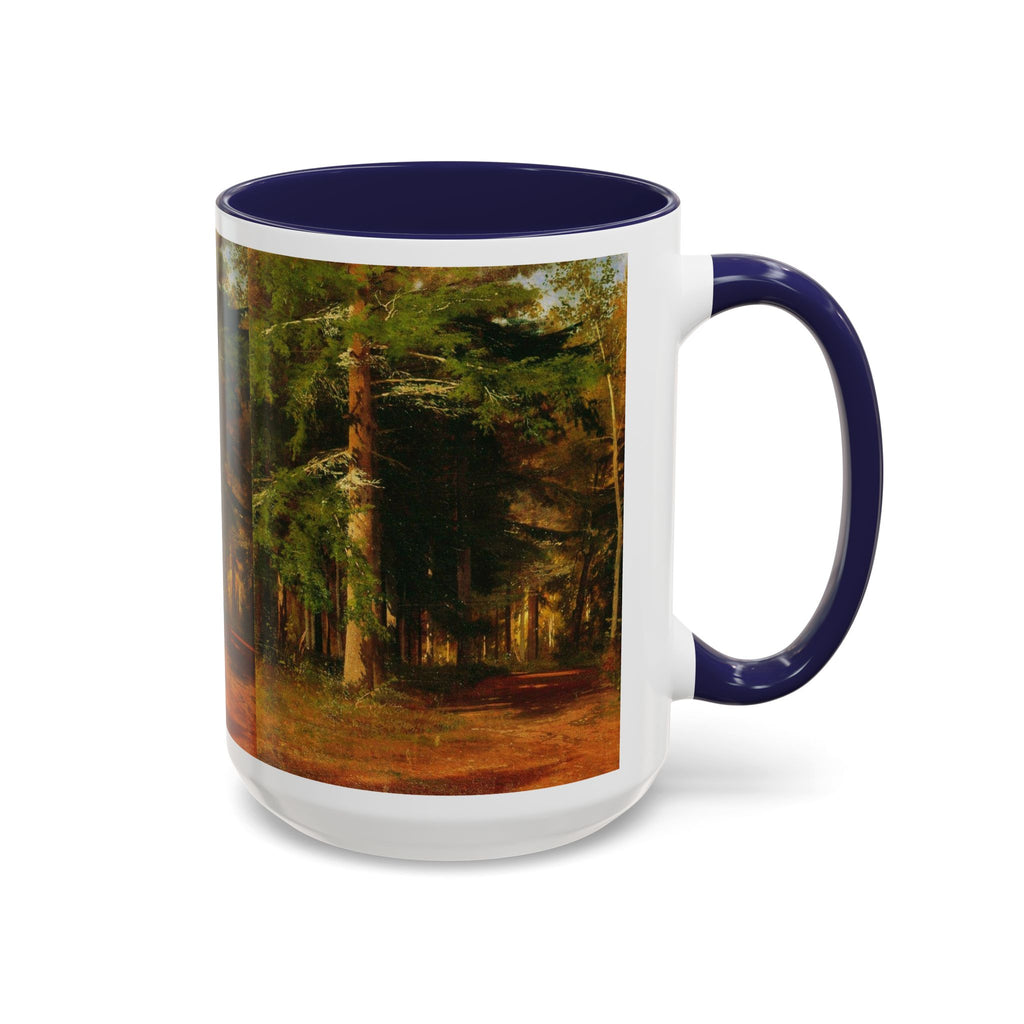 Waldweg-Malerei Tasse | Akzent-Kaffeetasse 11oz 15oz