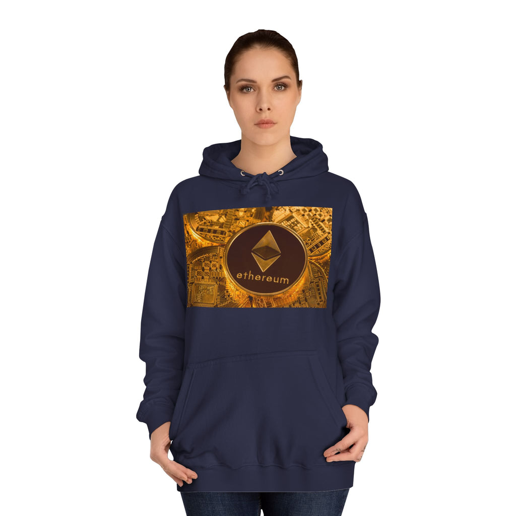 Ethereum Coin Hoodie | Crypto Logo Sweatshirt, Blockchain Design