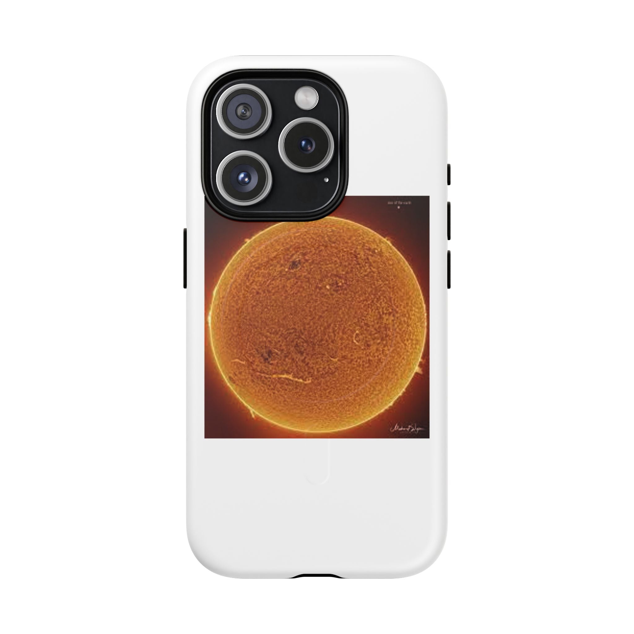 Coque de téléphone illustrée Disque Solaire | Coque magnétique résistante