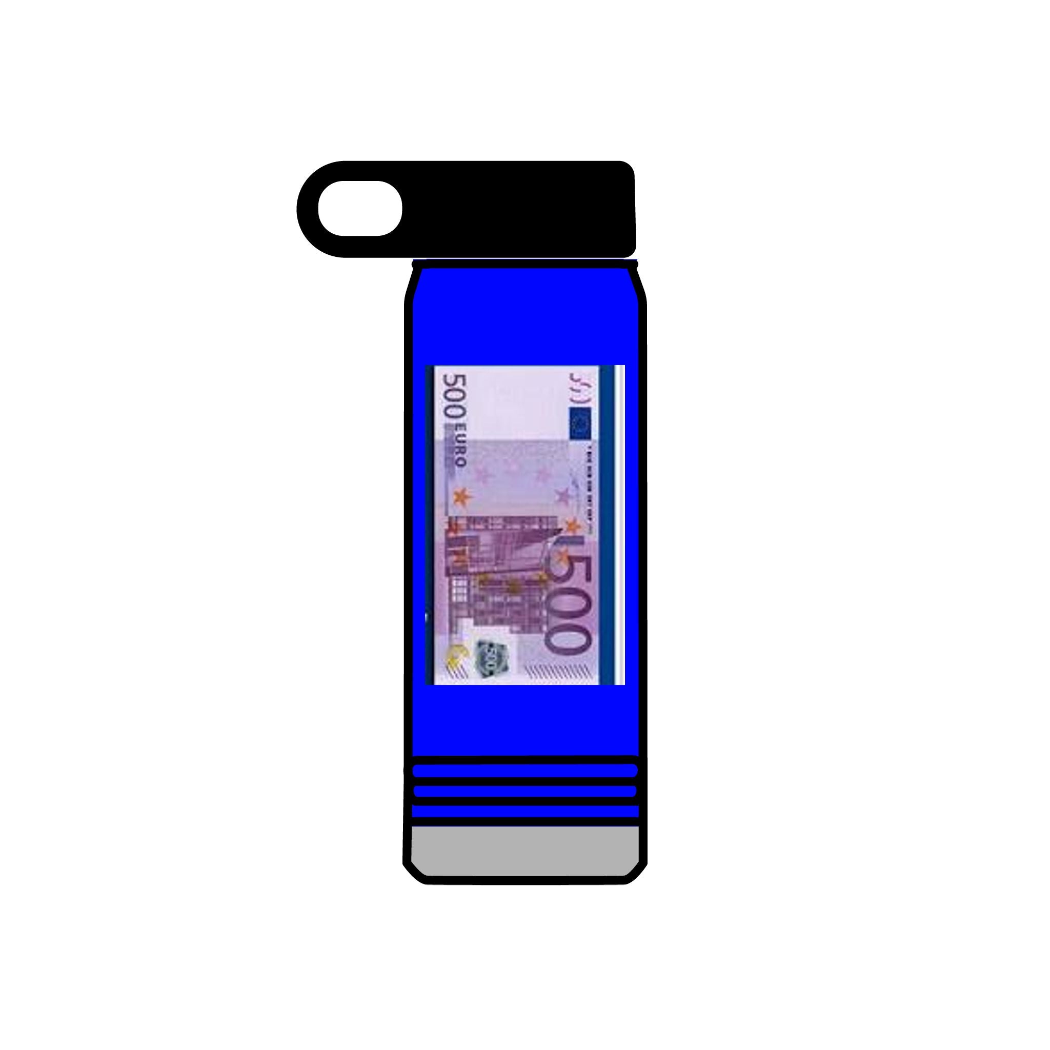 Bouteille d'eau Billet de 500 euros | Thermos fantaisie Billets, 590 ml