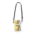 Yellow letter g Graphic Small Cell Phone Wallet | Crossbody Phone Pouch