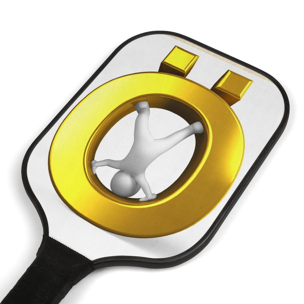 Gold Letter Ö Graphic Pickleball Paddle Set | Pickleball Kit