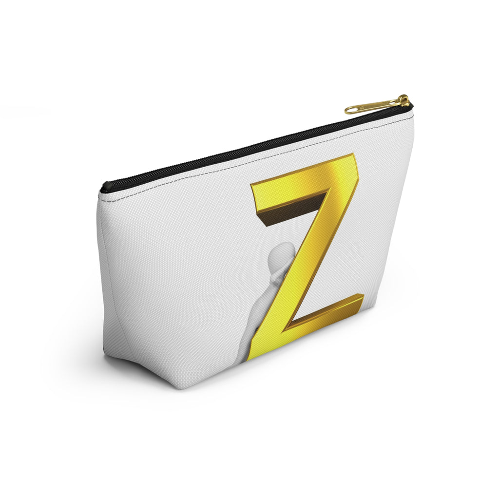 Gold Letter Z Accessory Pouch | Monogram Z Makeup Bag