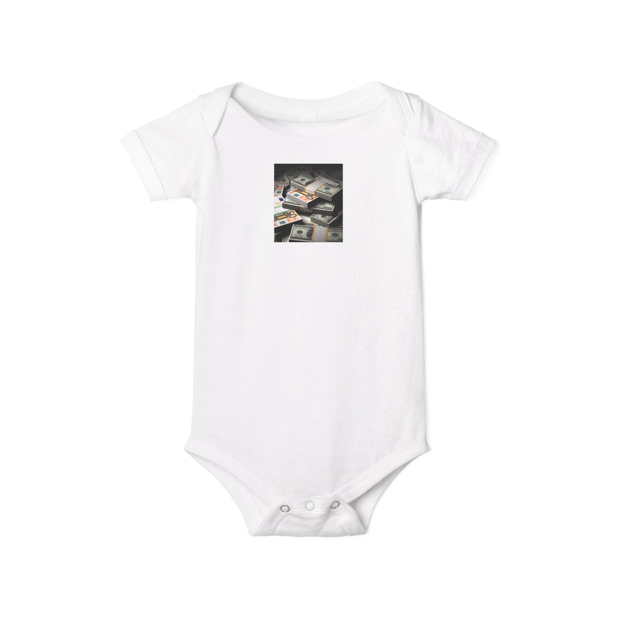 Grenouillère Bébé Liasse De Billets | Imprimé Photo Body Pour Bébé