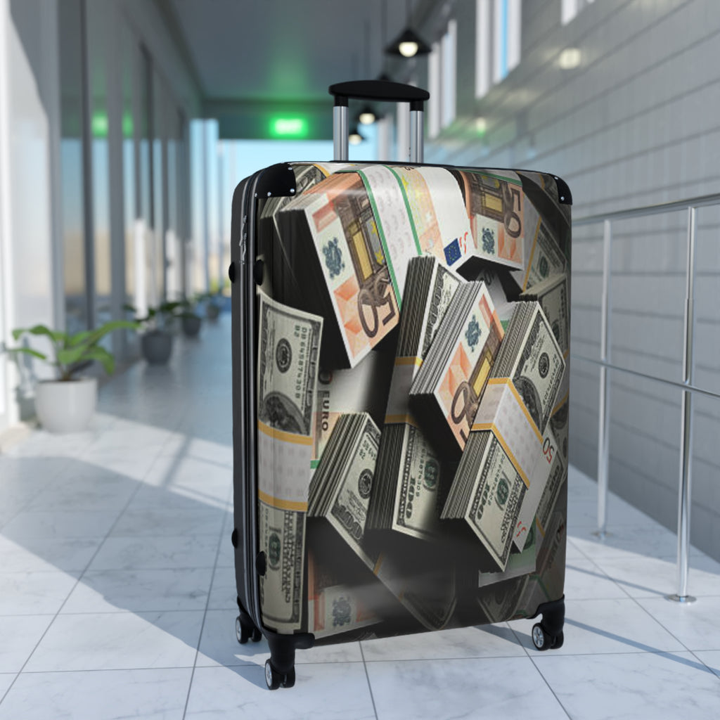 Stacks of Cash Suitcase | Money Print Luggage