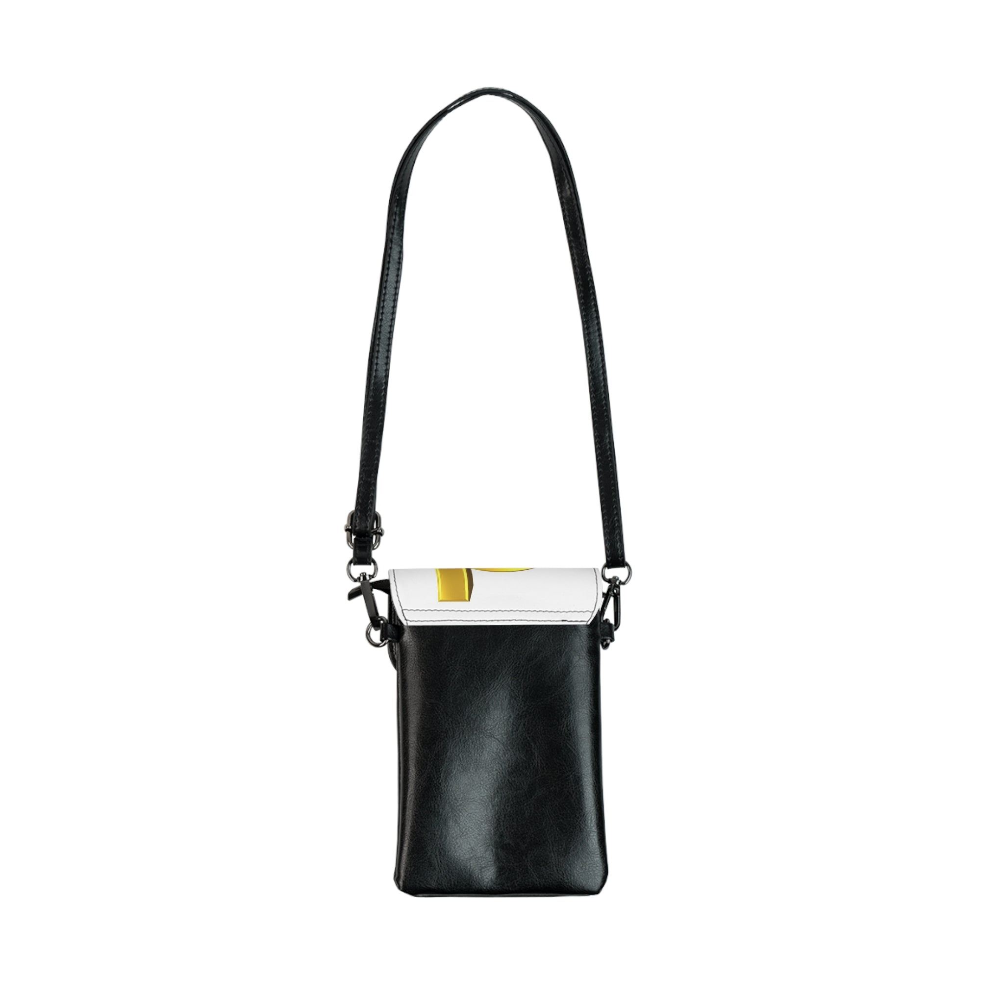 Gold Letter D Monogram Small Cell Phone Wallet | Crossbody Phone Pouch