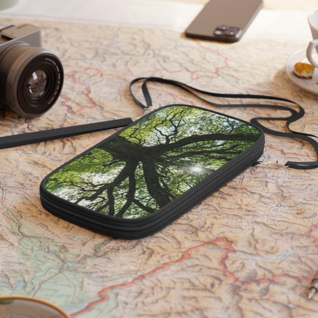 Sunlit Canopy Tree Passport Wallet | Nature Travel Accessory