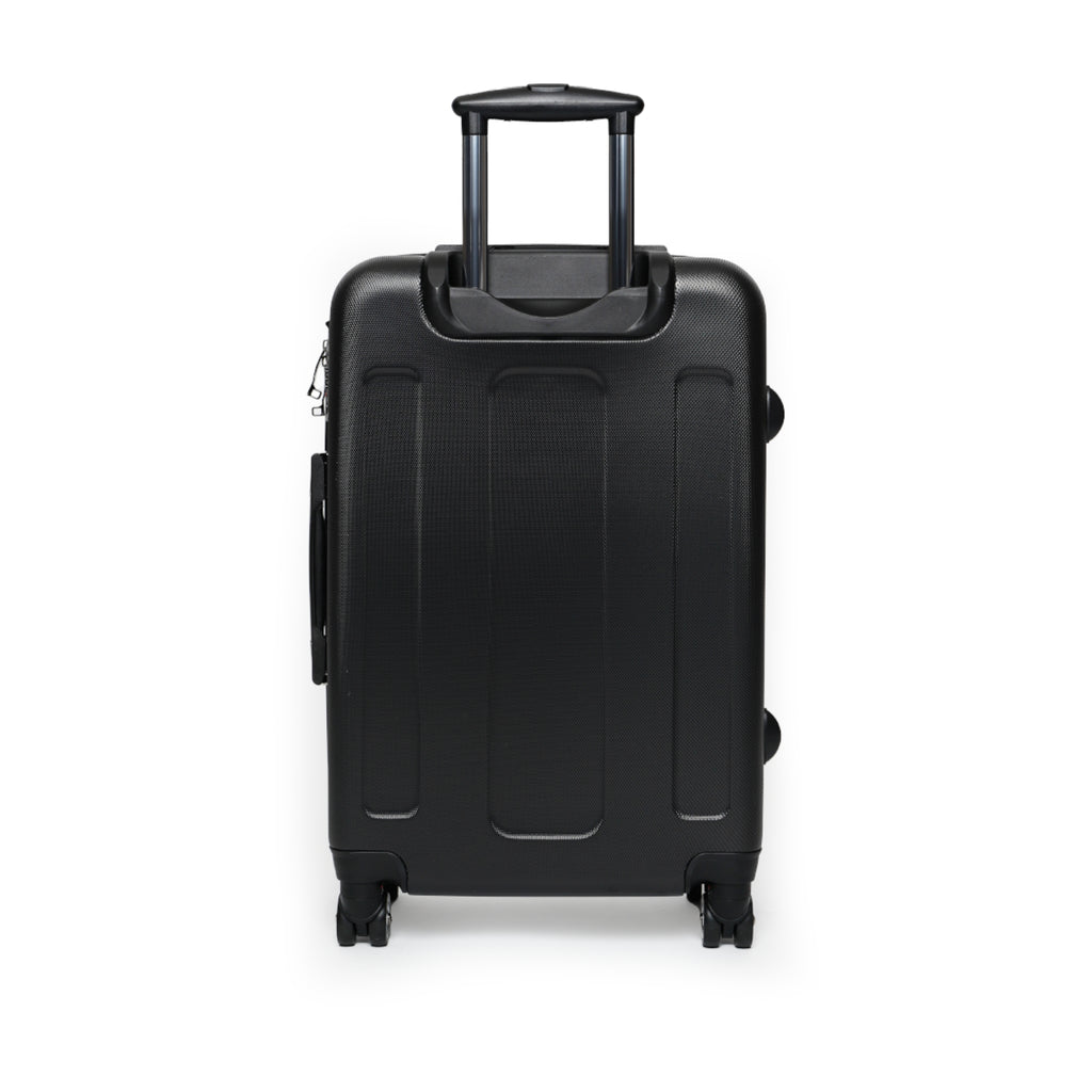 3D Gold Letter A with Figure Suitcase | Monogram Luggage