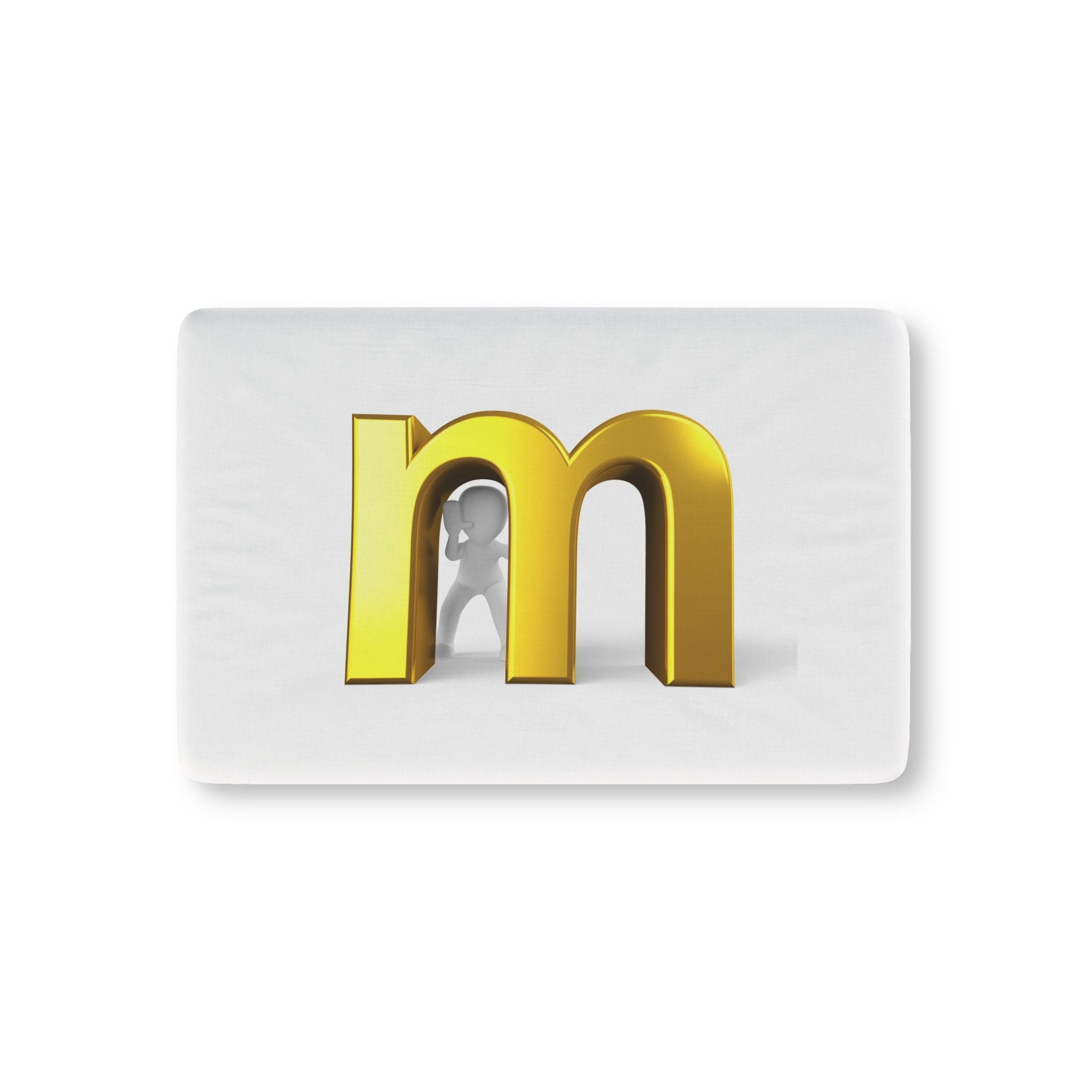 Gold Letter M Crib Sheet