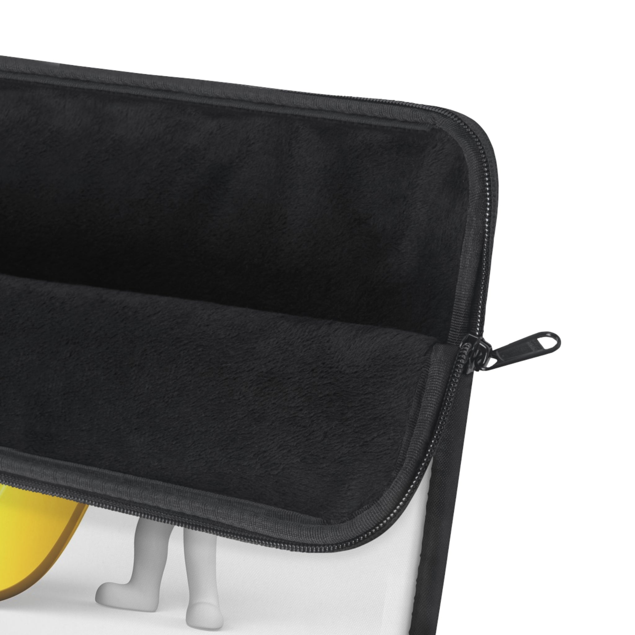 Yellow Letter Y Monogram Laptop Sleeve | 3D Character Initial Design