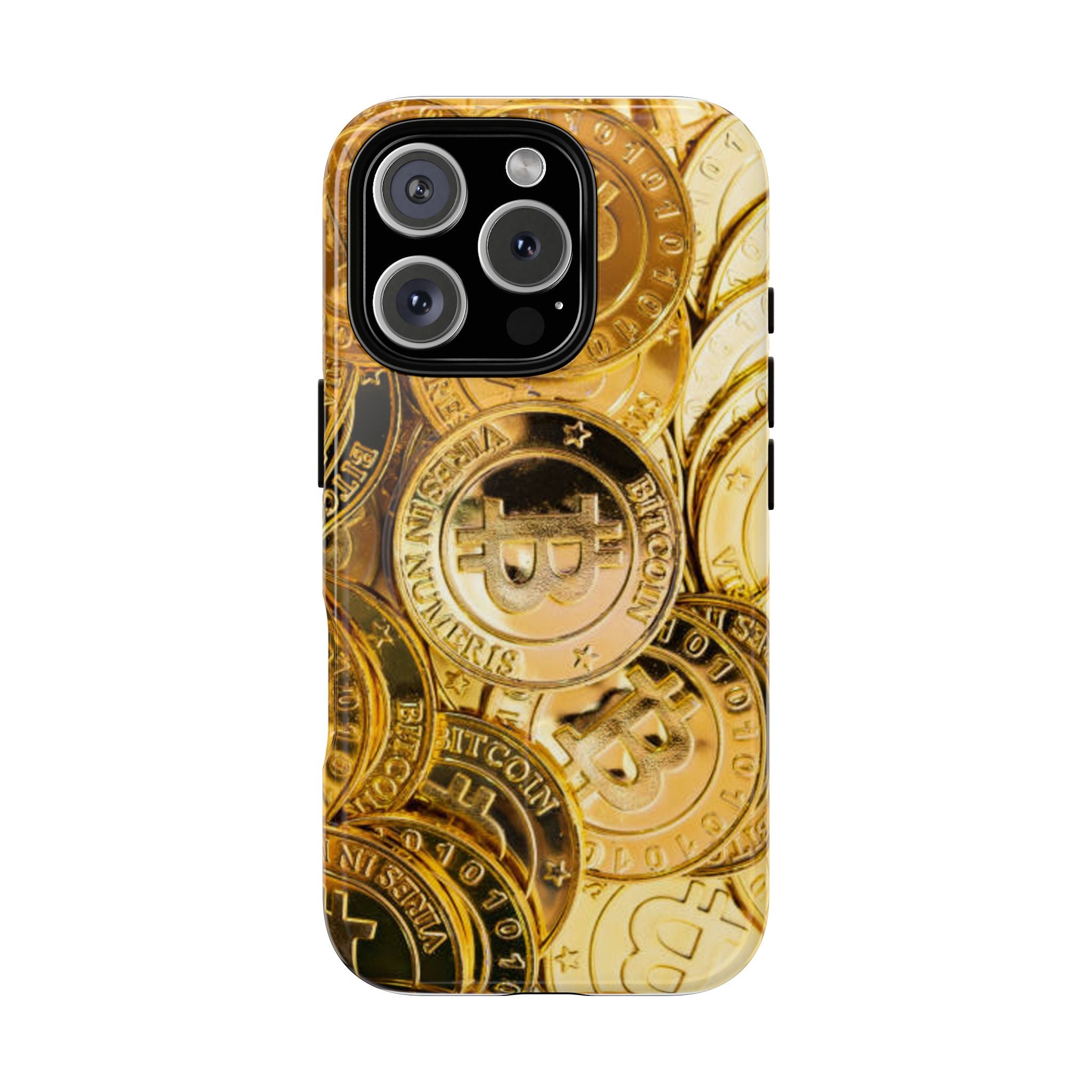Coque de Téléphone Bitcoin Or | Coque Magnétique Robuste