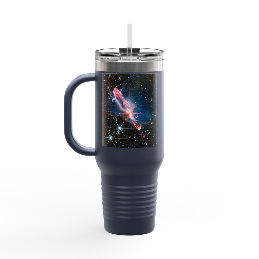 Cosmic Nebula with Stars 40oz Travel Mug | Space Galaxy Insulated Tumbler