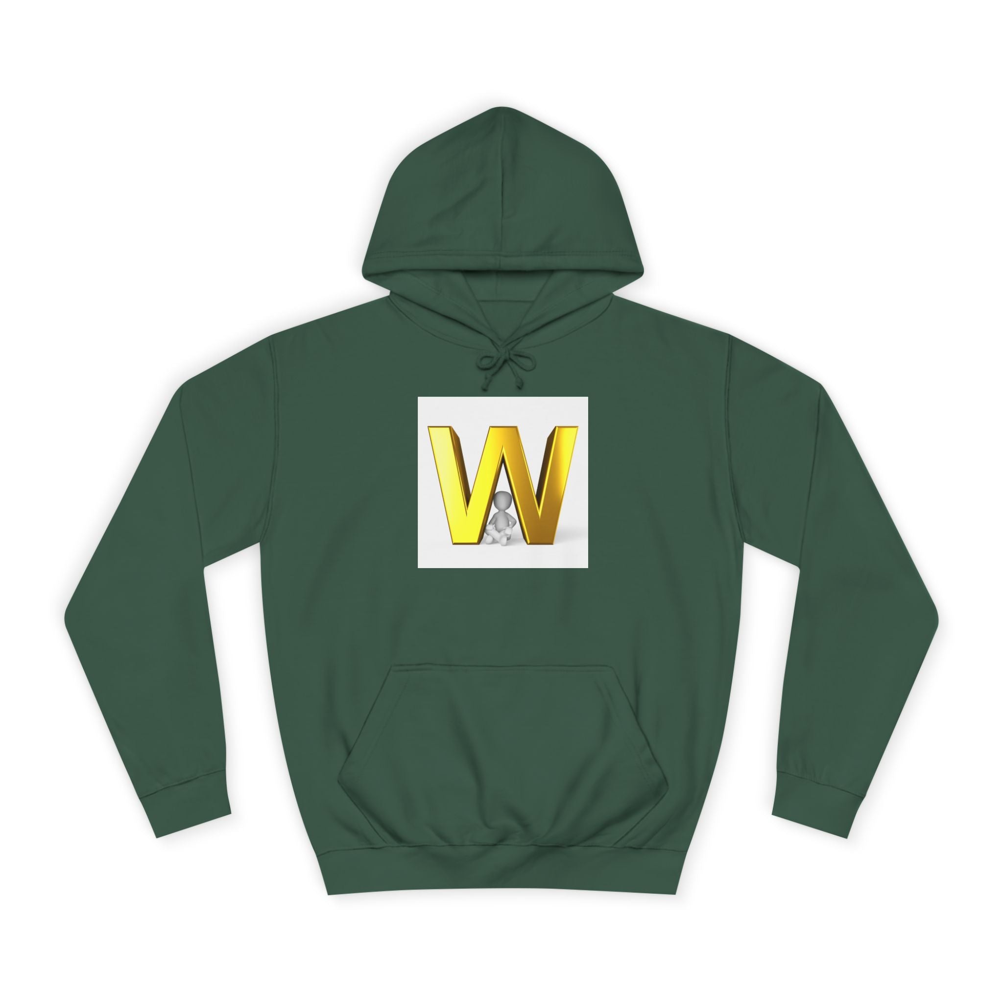 Sweat à capuche lettre W 3D dorée | Sweat initial monogramme