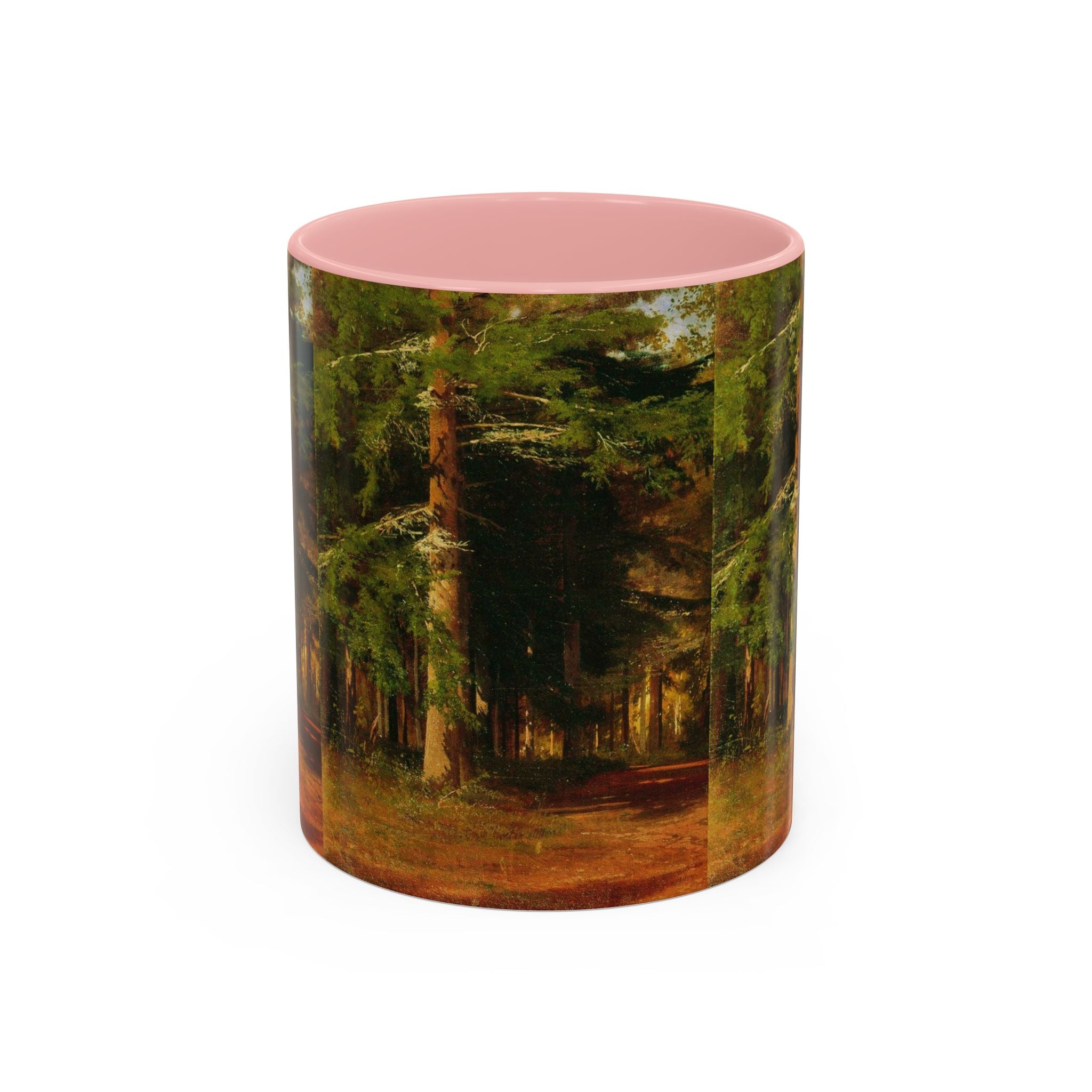 Mug « Peinture Chemin Forestier » | Mug à café avec anse colorée 325 ml 444 ml